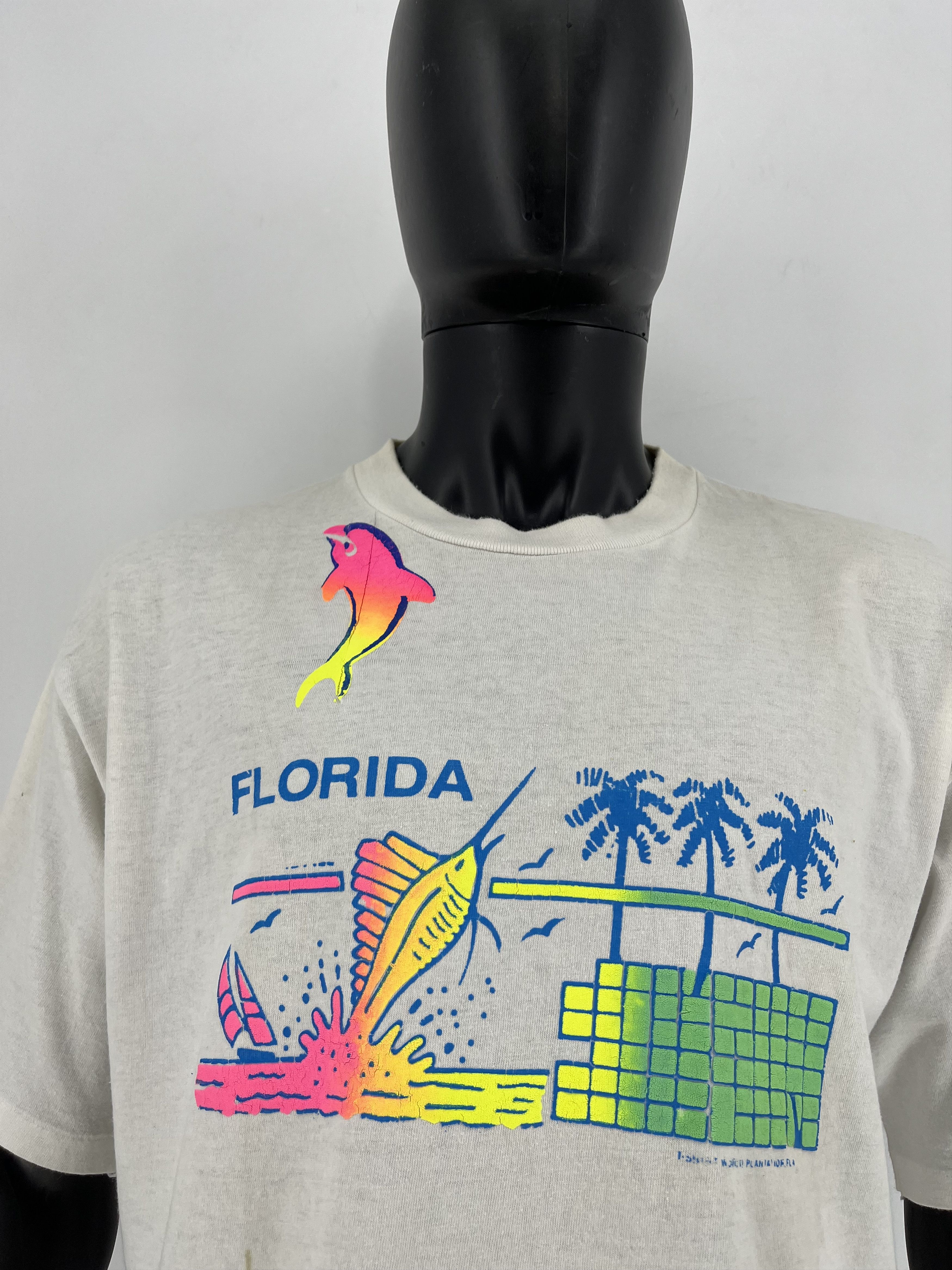 Vintage 90s Florida All Over Print Shirt Y2K Size US XL / EU 56 / 4 - 8 Thumbnail