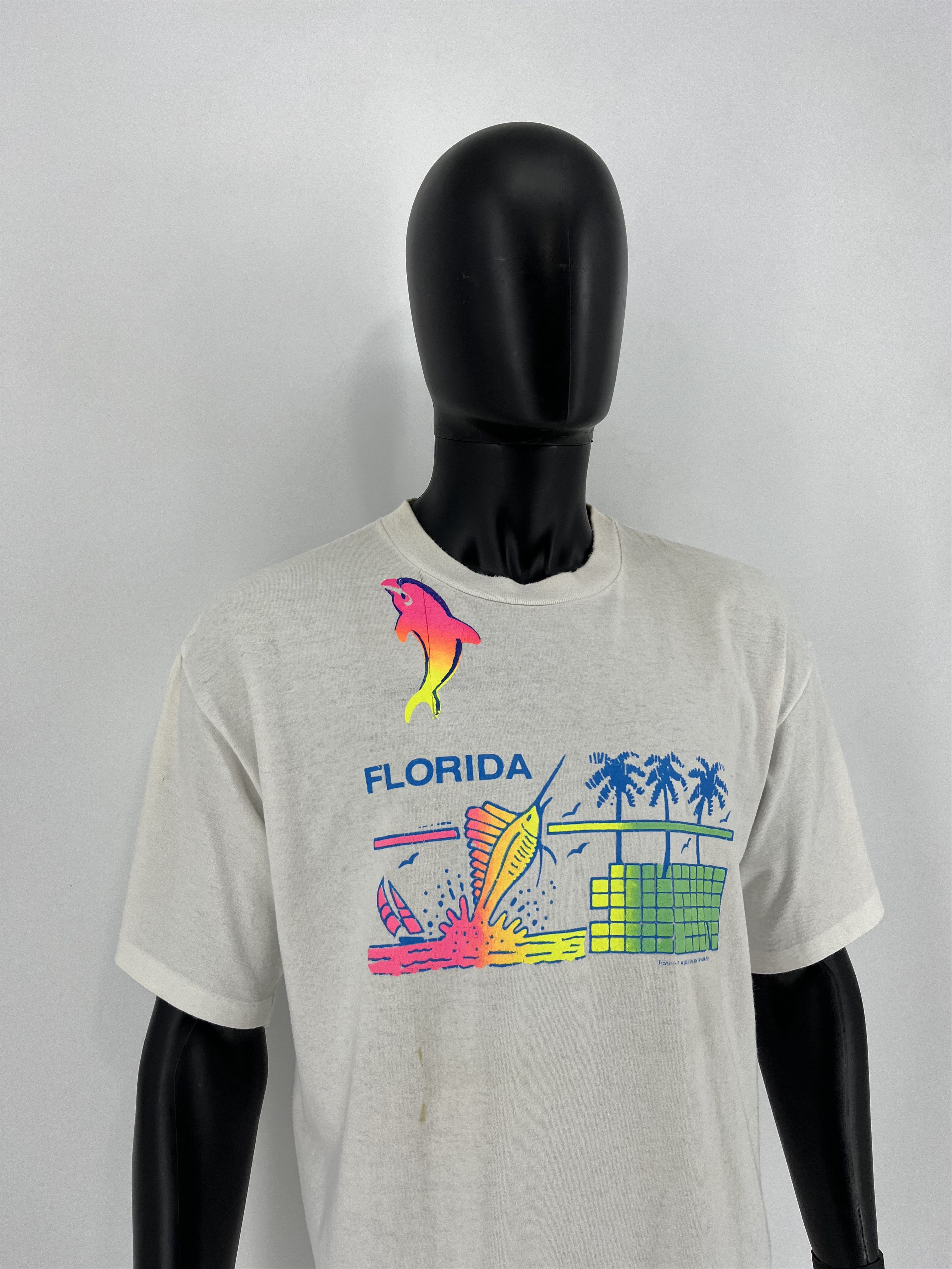 Vintage 90s Florida All Over Print Shirt Y2K Size US XL / EU 56 / 4 - 3 Thumbnail