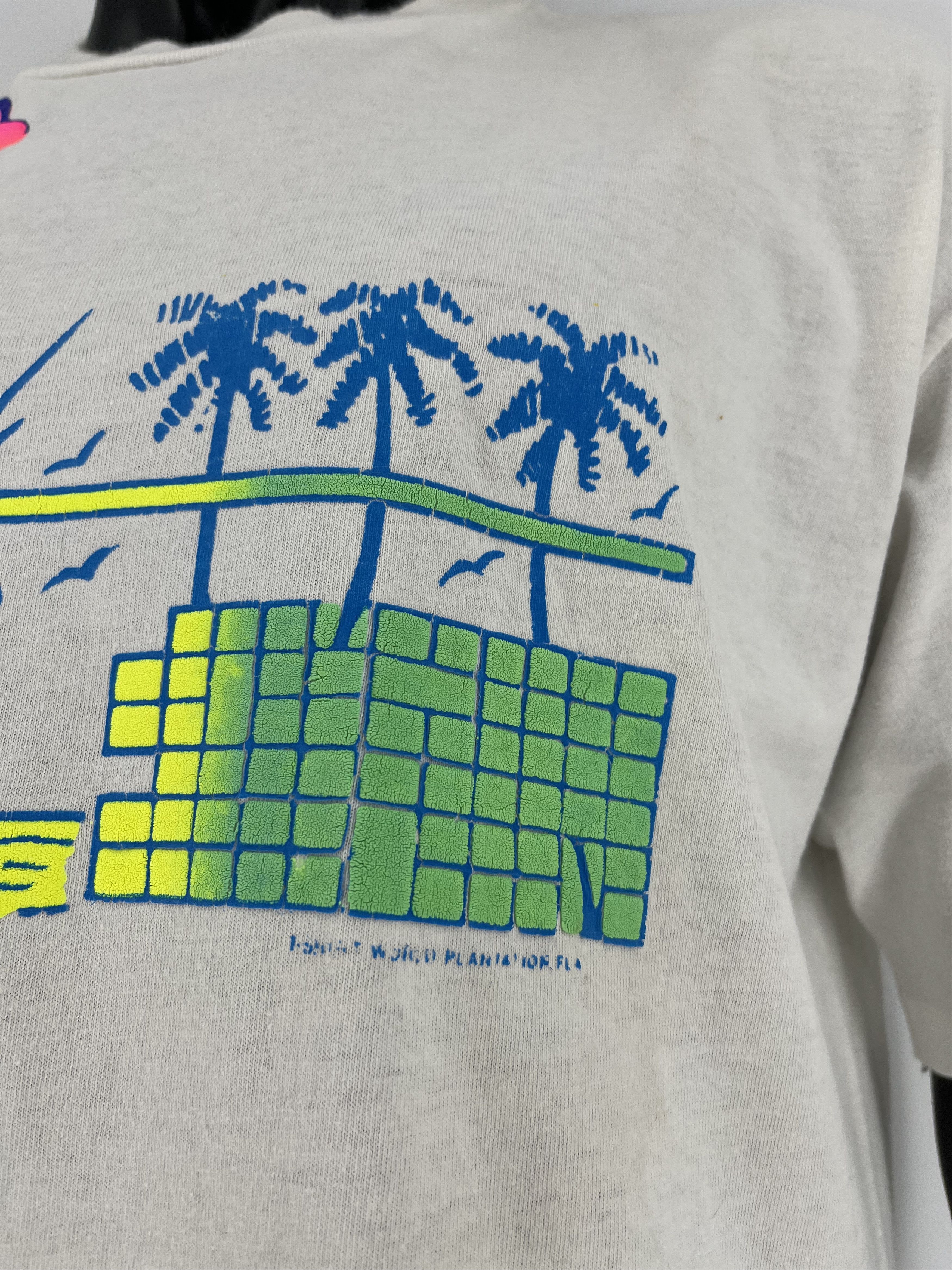 Vintage 90s Florida All Over Print Shirt Y2K Size US XL / EU 56 / 4 - 5 Thumbnail