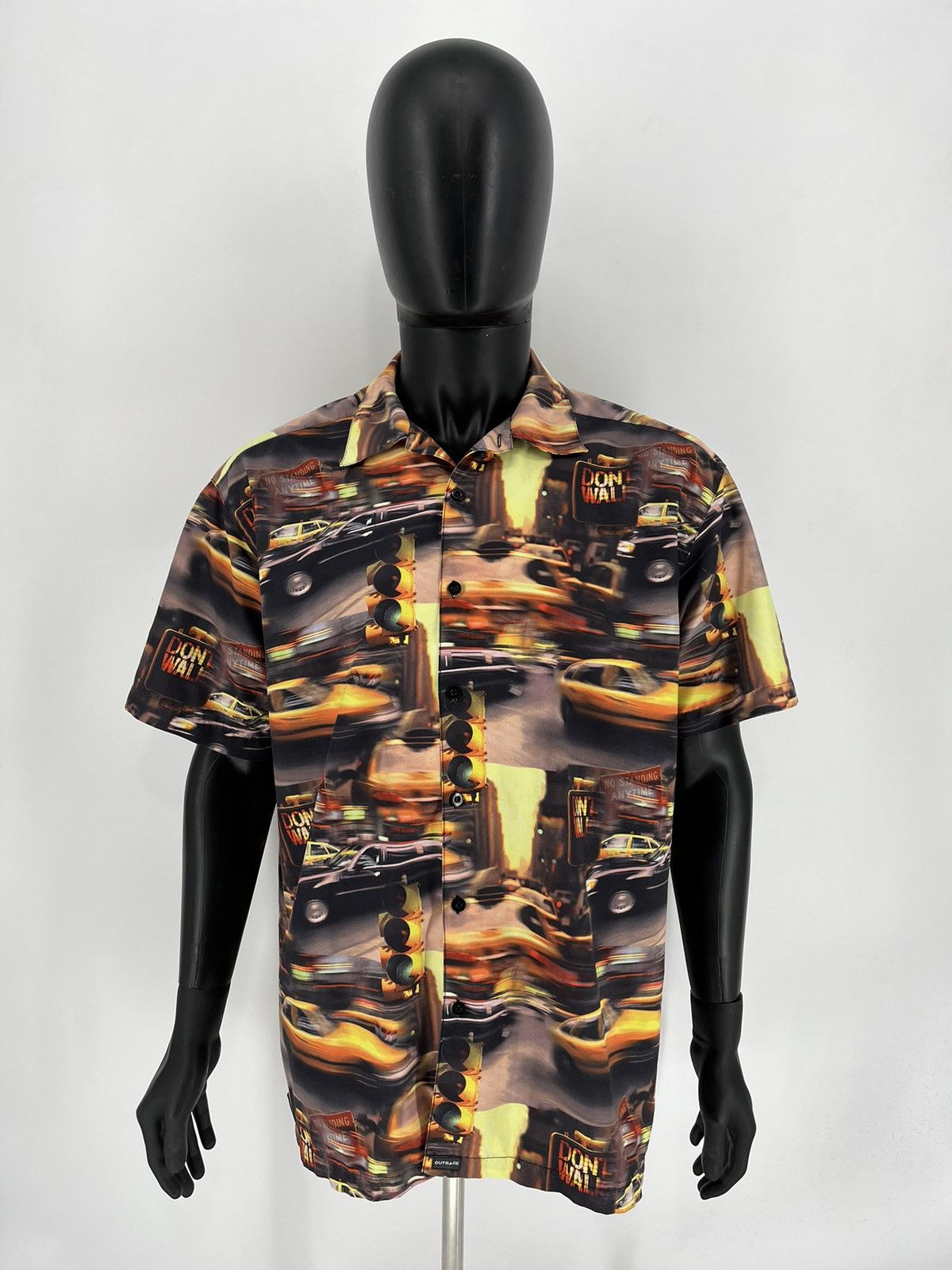 Band Tees Vintage 90s Outrage Head Aloha Hawaiian Woody Cars Rayon Size US L / EU 52-54 / 3 - 2 Thumbnail