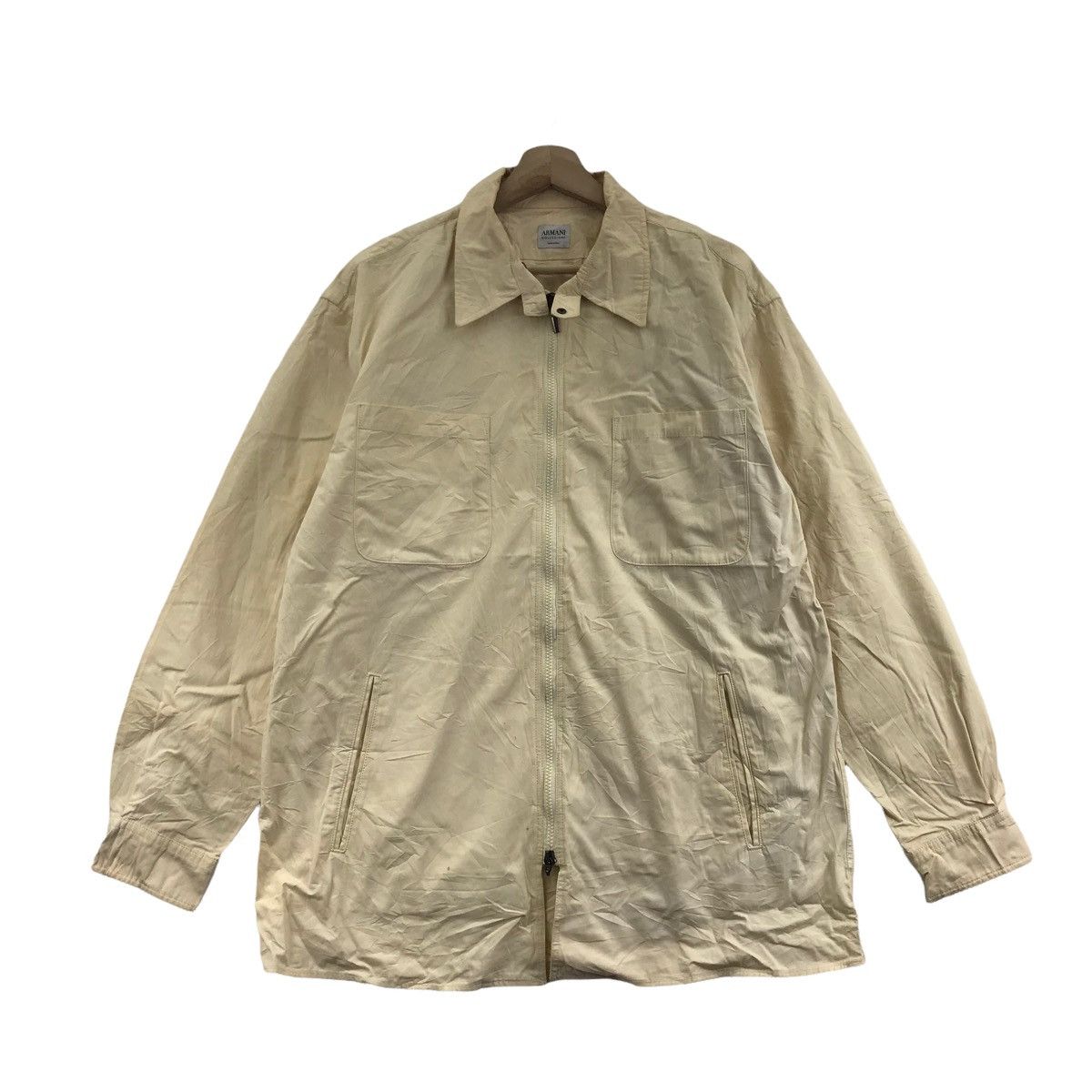Armani Vintage ARMANI COLLEZIONI Italy Canvas Bomber Jacket Size US L / EU 52-54 / 3 - 1 Thumbnail