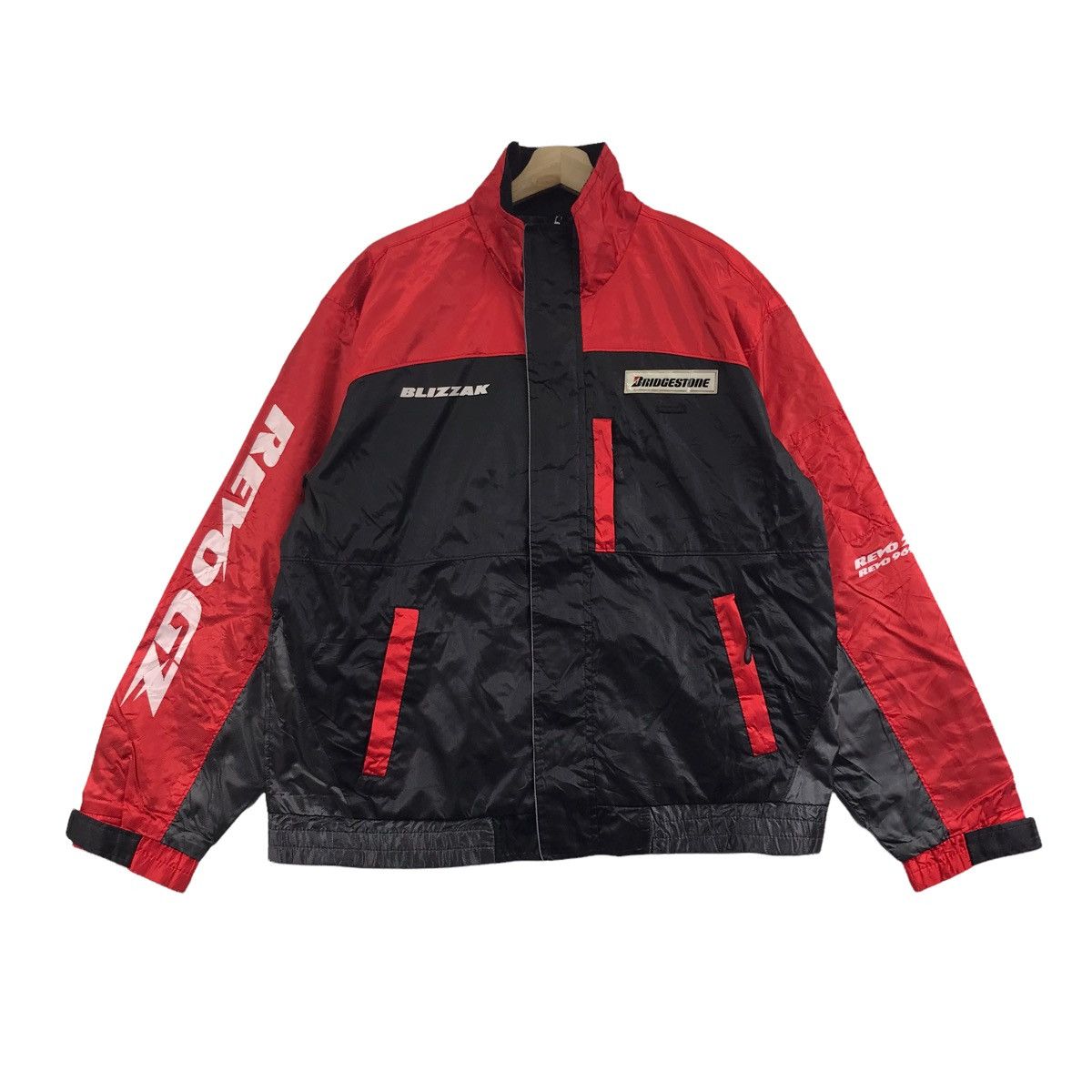 Vintage BLIZZAK REZO Gz BRIDGESTONE Racing Team Formula One Jacket Size US L / EU 52-54 / 3 - 3 Thumbnail