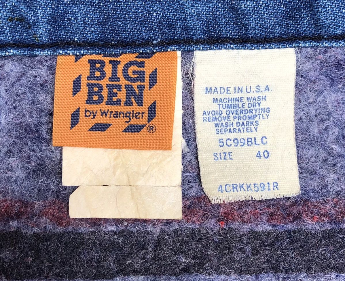 Wrangler 🔥Big Ben By Wrangler Chore Jacket Workwear Woollen Lining Size US L / EU 52-54 / 3 - 16 Thumbnail