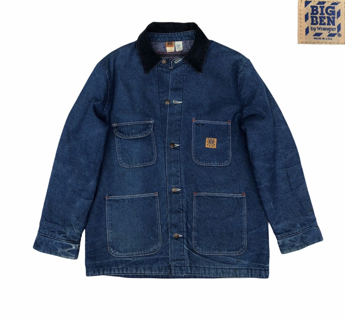 Wrangler 🔥Big Ben By Wrangler Chore Jacket Workwear Woollen Lining Size US L / EU 52-54 / 3 - 12 Thumbnail