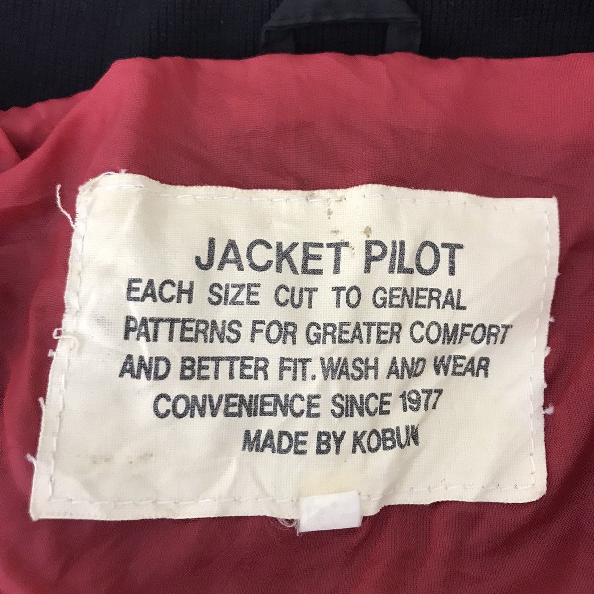 Japanese Brand PILOT JACKET KOBUN Japanese Brand Black Bomber Jacket 1977 Size US L / EU 52-54 / 3 - 4 Thumbnail