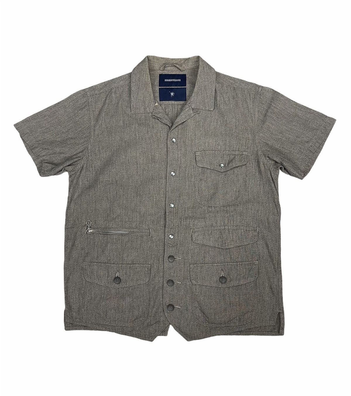 image of Miharayasuhiro Multipocket Snap Button Shirt, Men's (Size Small)