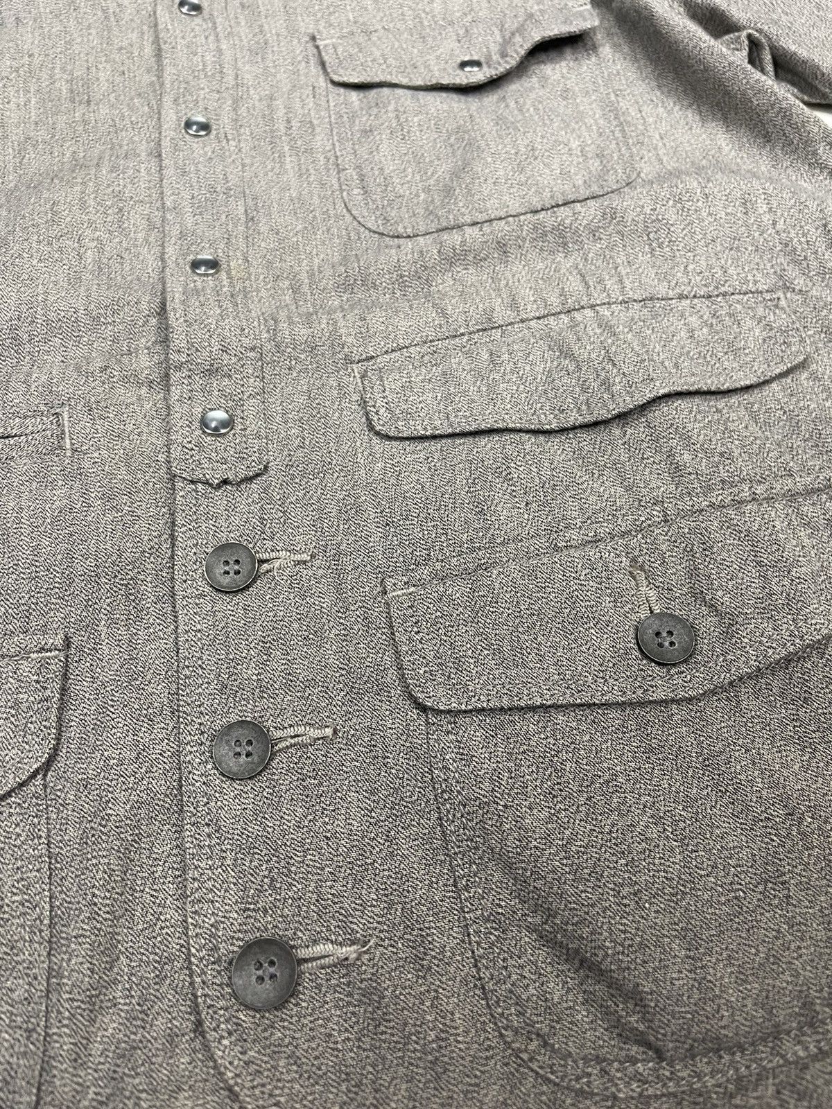 Maison MIHARA YASUHIRO MIHARAYASUHIRO MULTIPOCKET SNAP BUTTON CROPPED SHIRT Size US S / EU 44-46 / 1 - 5 Thumbnail