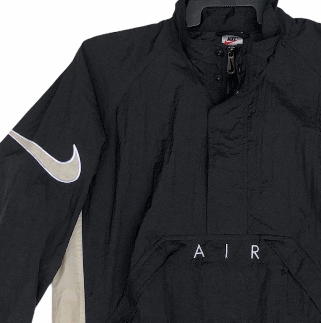 Nike Vintage Nike Air Windbreaker Pullover Black Nylon Jacket Size US M / EU 48-50 / 2 - 4 Thumbnail