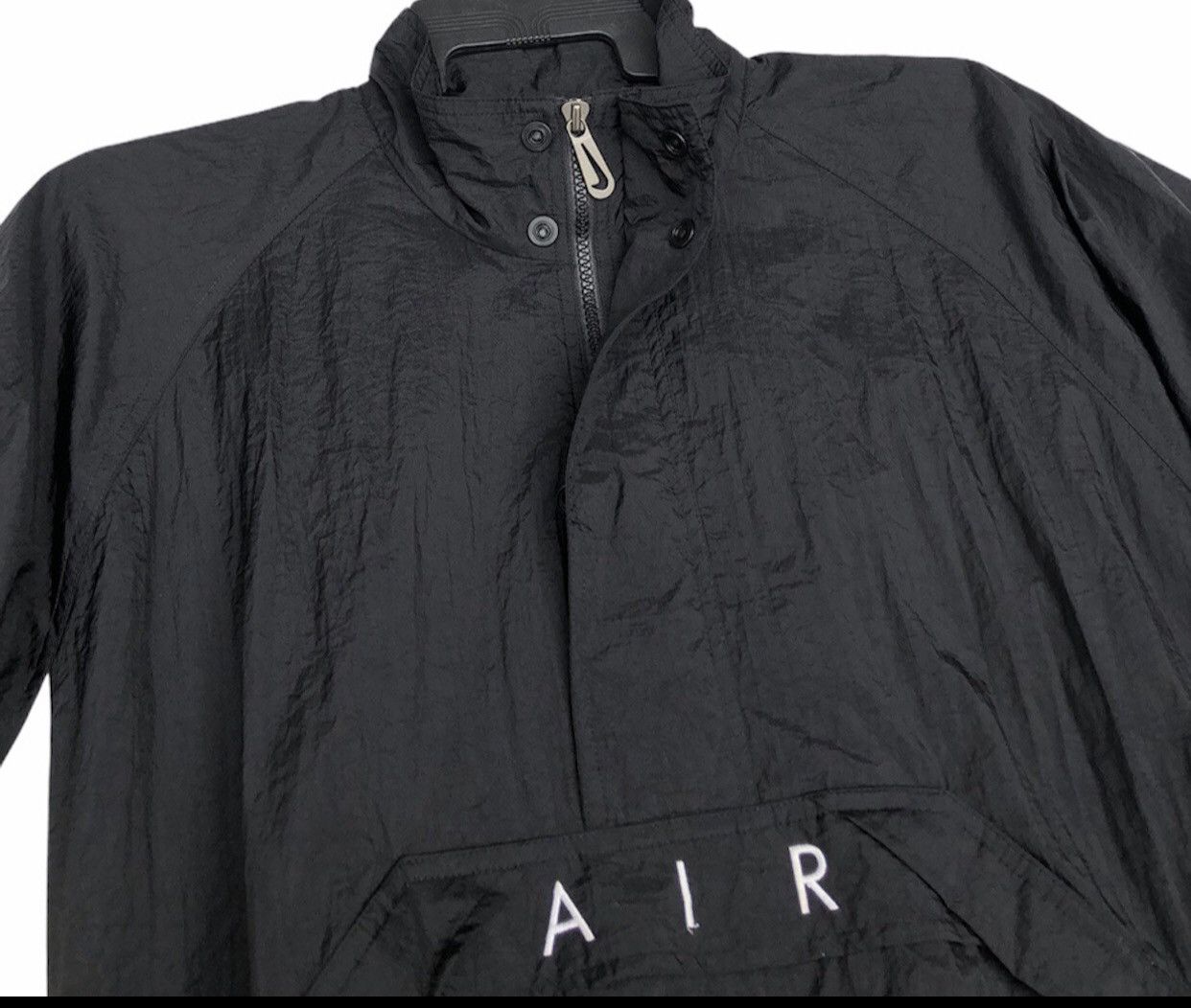 Nike Vintage Nike Air Windbreaker Pullover Black Nylon Jacket Size US M / EU 48-50 / 2 - 7 Thumbnail
