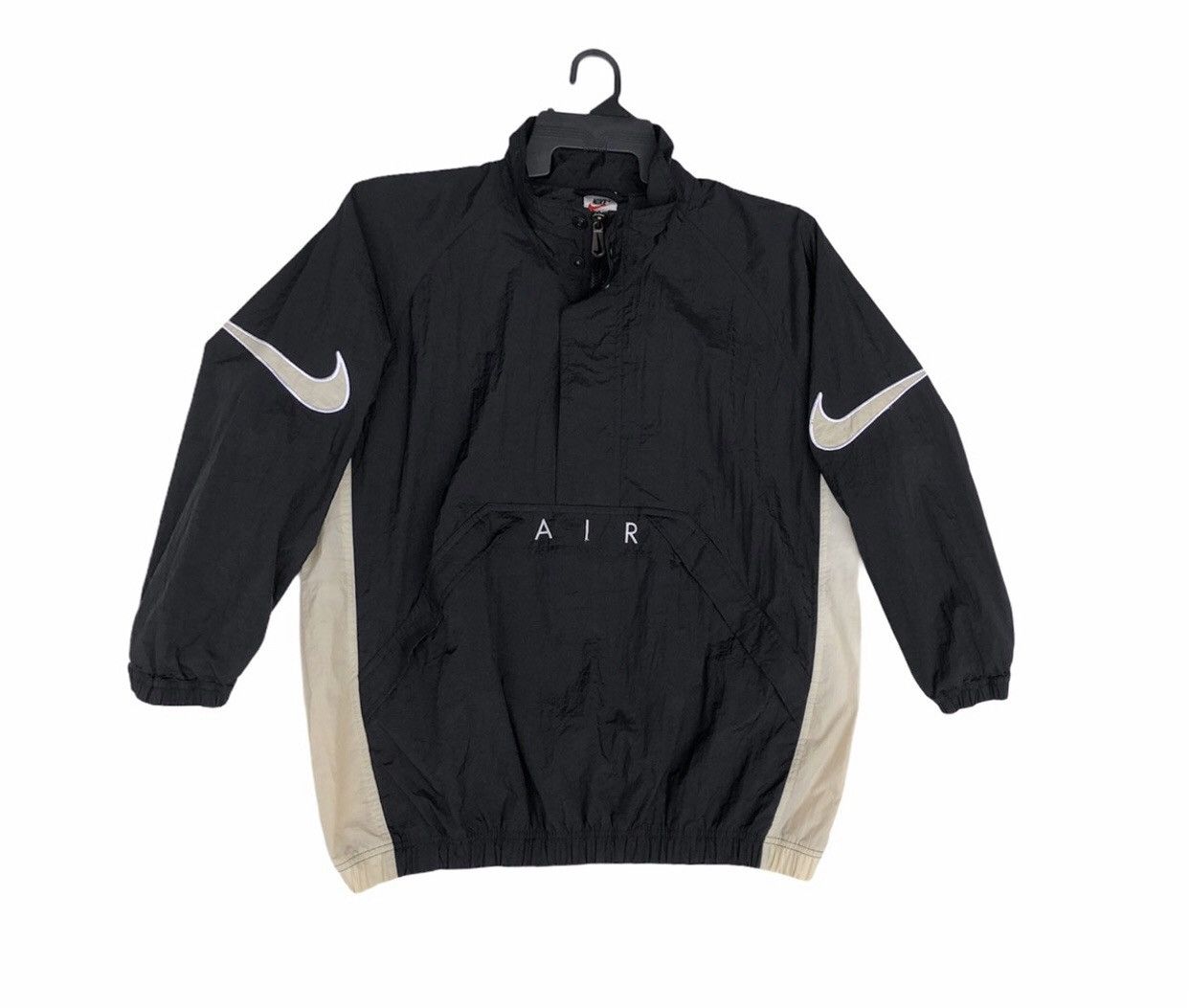 Nike Vintage Nike Air Windbreaker Pullover Black Nylon Jacket Size US M / EU 48-50 / 2 - 5 Thumbnail