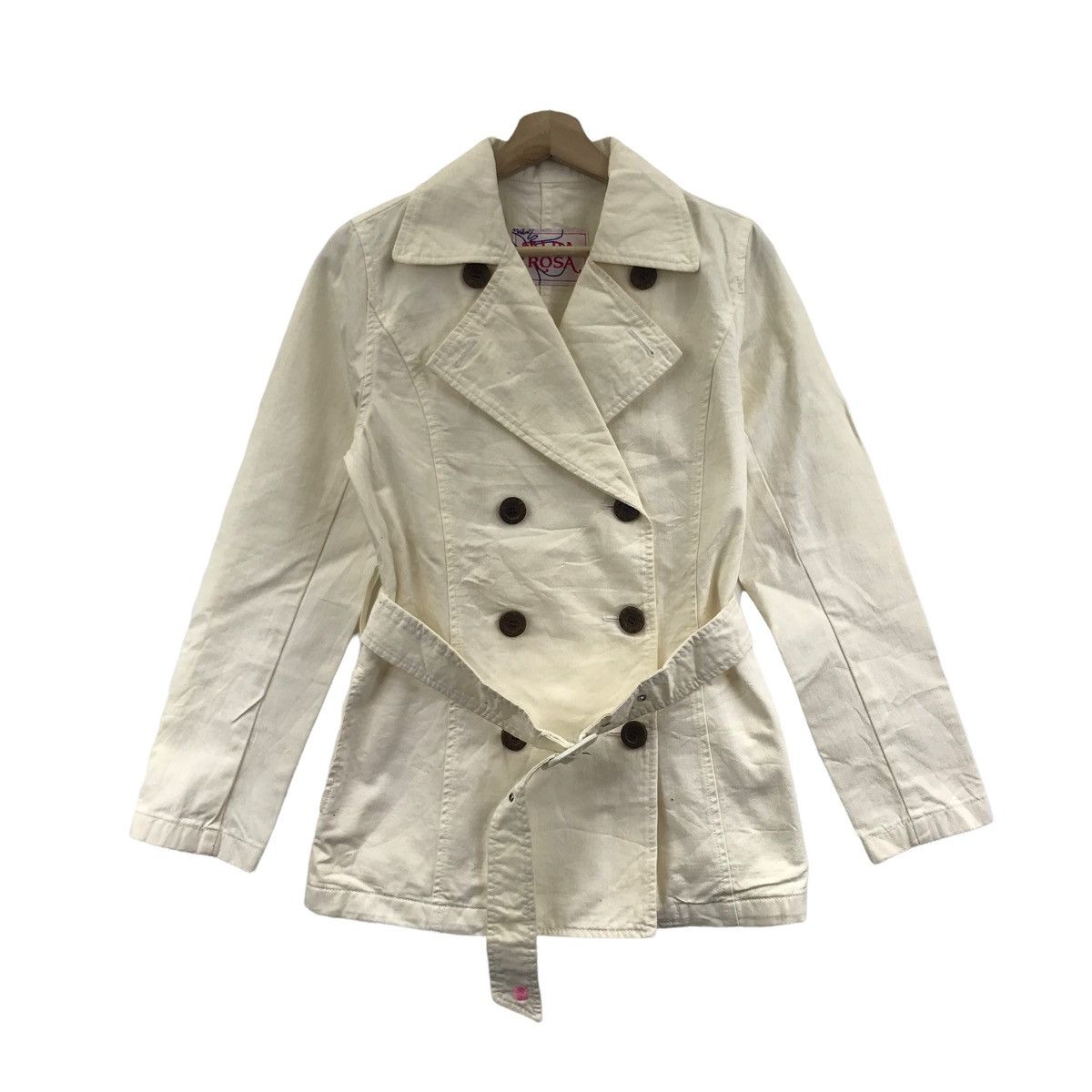 Japanese Brand ALBA ROSA Grayu Japanese Brand Pea Coat Jacket Size US XS / EU 42 / 0 - 1 Thumbnail