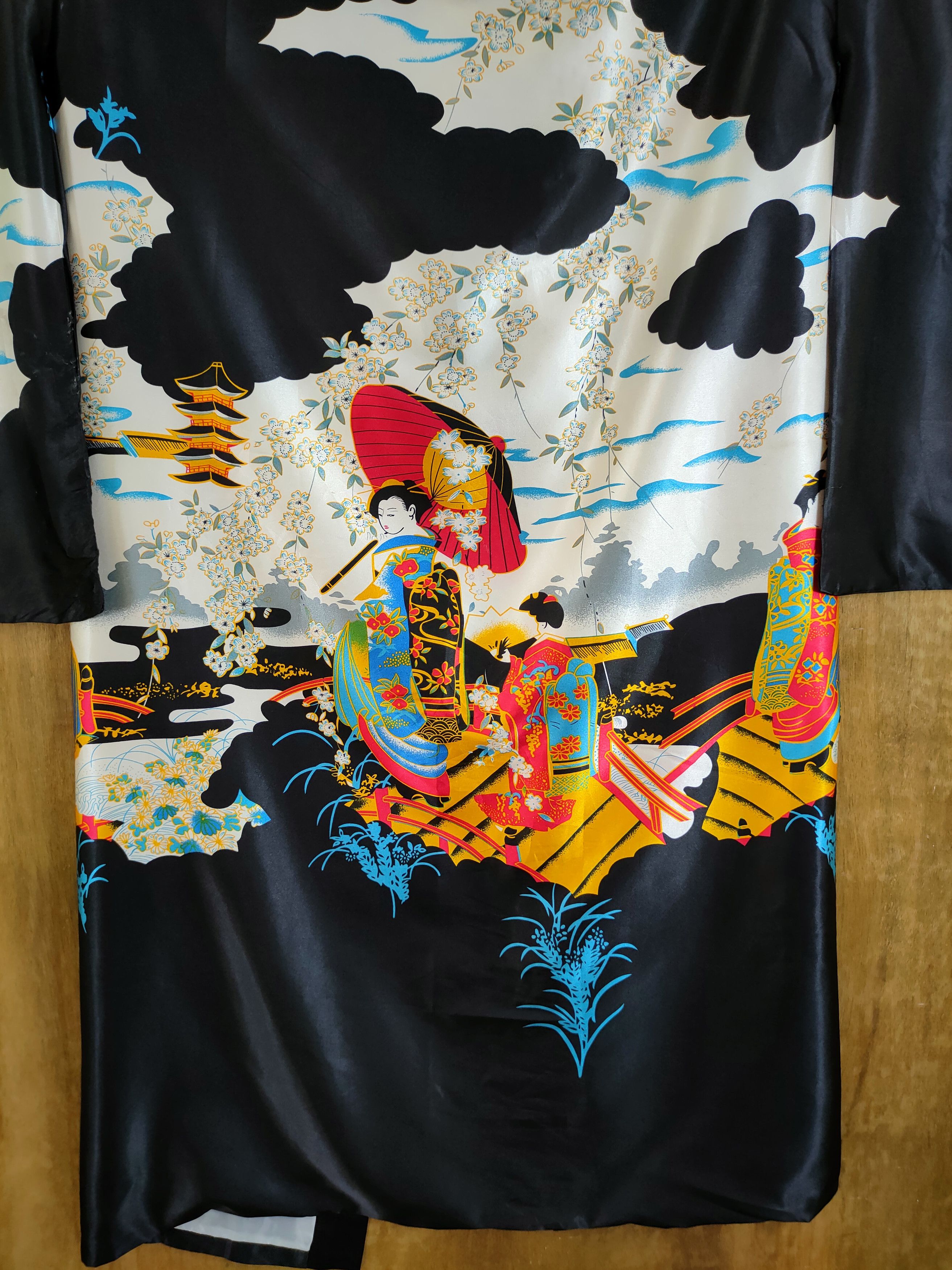 Japanese Brand DL Japanese ladies vintage kimono cardigan #46-720 Size ONE SIZE - 3 Thumbnail