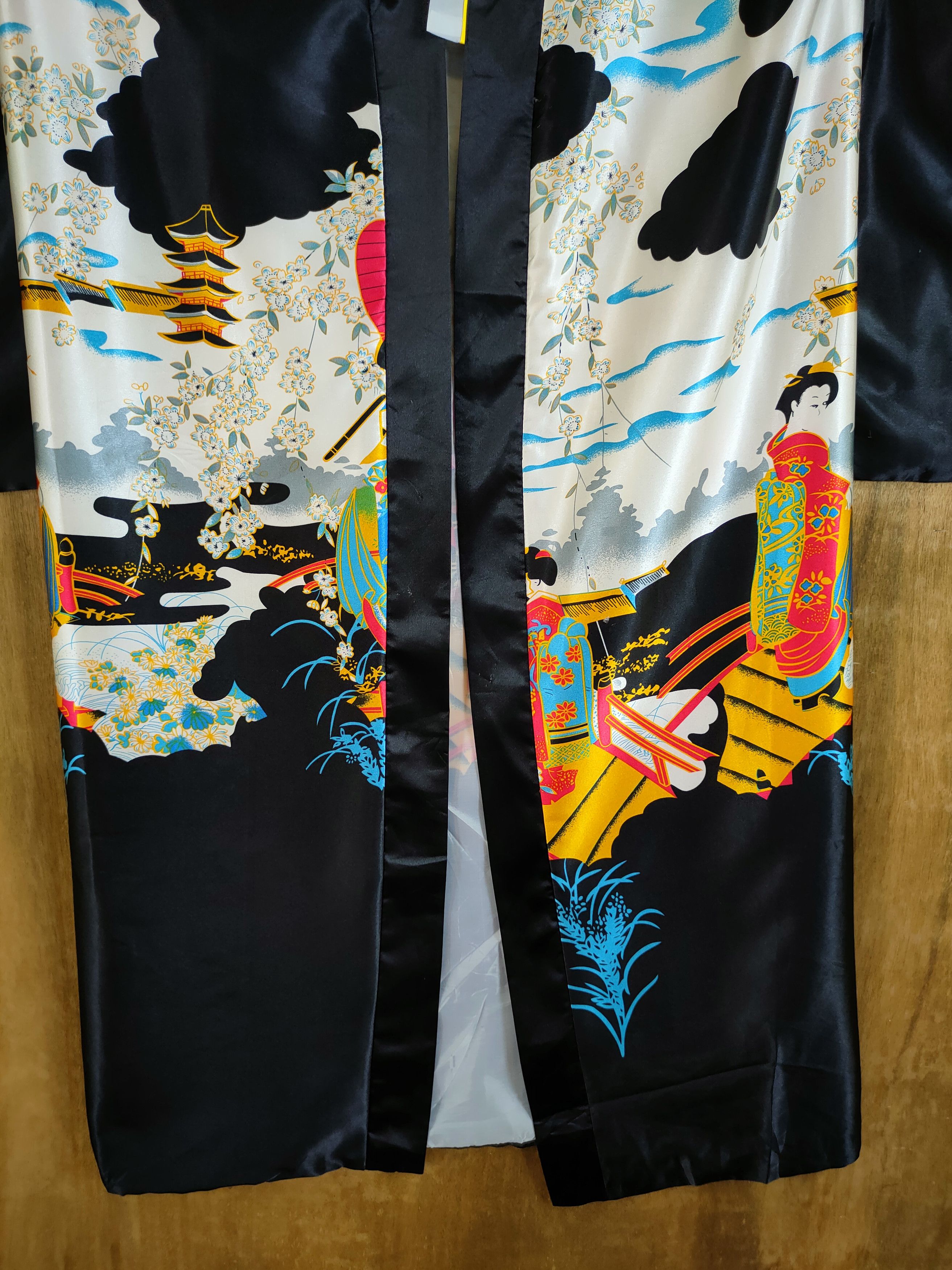 Japanese Brand DL Japanese ladies vintage kimono cardigan #46-720 Size ONE SIZE - 8 Thumbnail