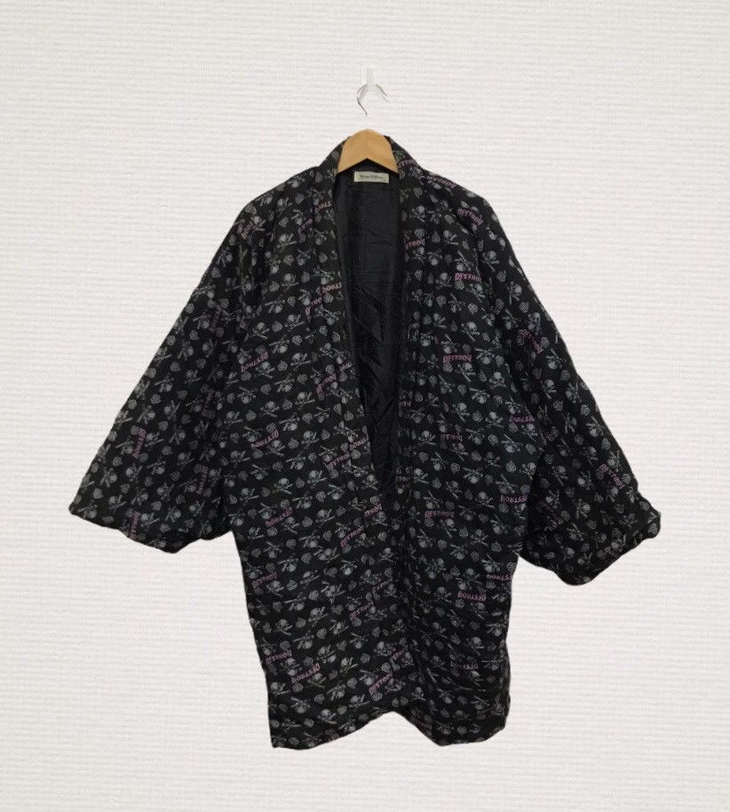 Japanese Brand Home to home destroy kimono jacket fullprint skull Size US L / EU 52-54 / 3 - 2 Thumbnail