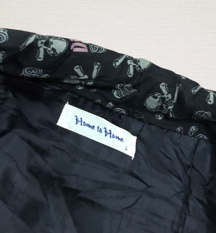 Japanese Brand Home to home destroy kimono jacket fullprint skull Size US L / EU 52-54 / 3 - 5 Thumbnail