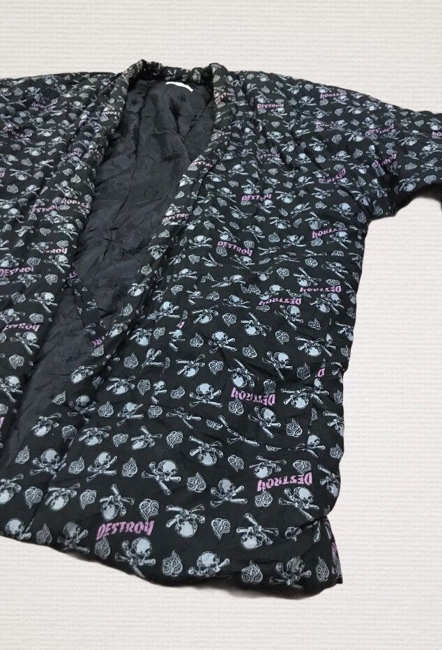 Japanese Brand Home to home destroy kimono jacket fullprint skull Size US L / EU 52-54 / 3 - 4 Thumbnail