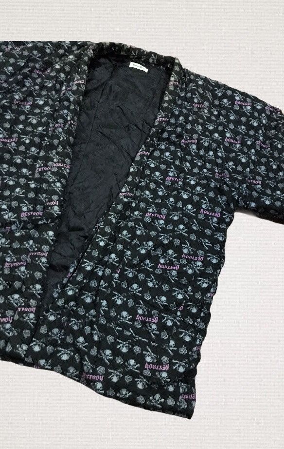 Japanese Brand Home to home destroy kimono jacket fullprint skull Size US L / EU 52-54 / 3 - 7 Thumbnail