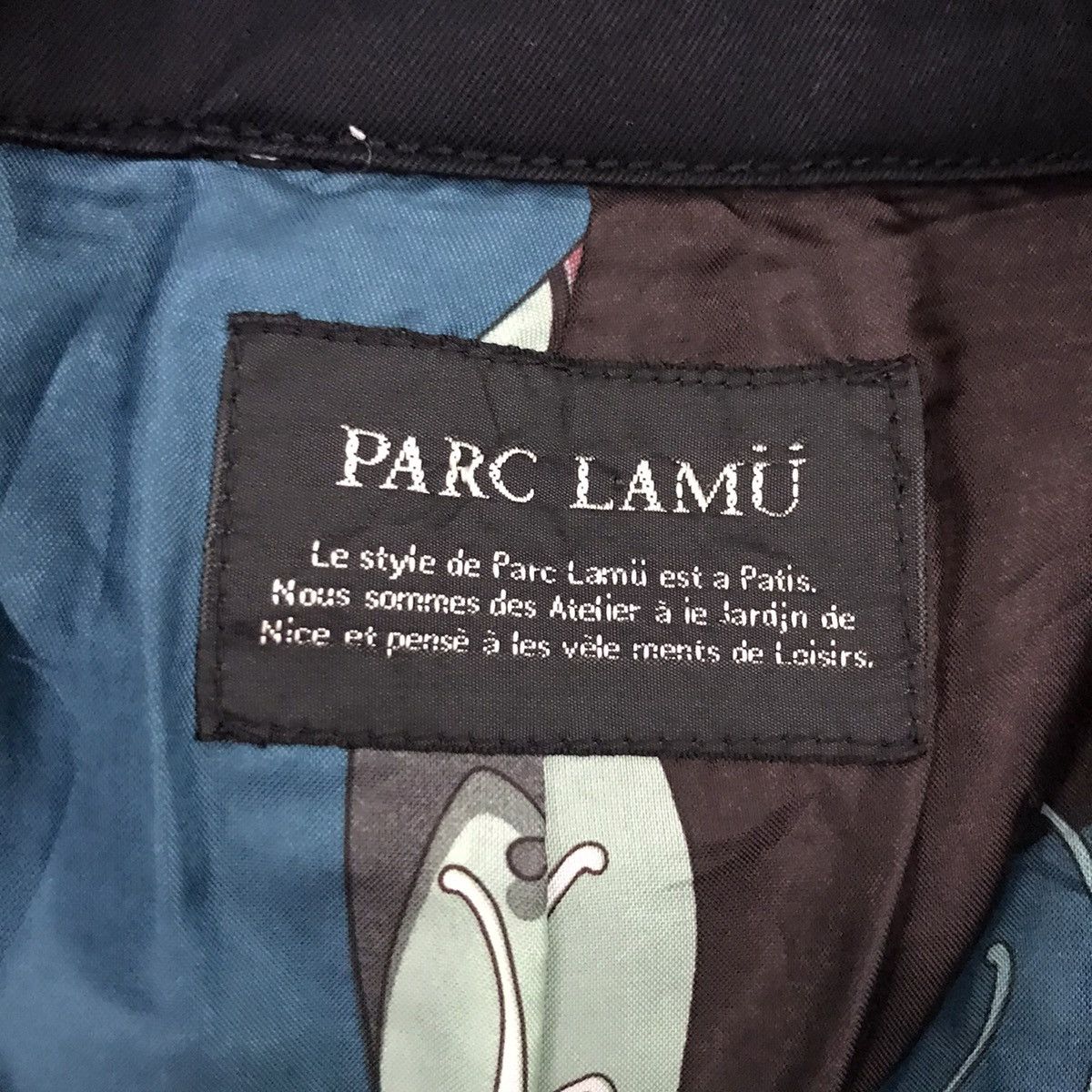 Vintage PARC LAMU Overprint Japanese Brand Black Pea Coat Jacket Size US M / EU 48-50 / 2 - 4 Thumbnail