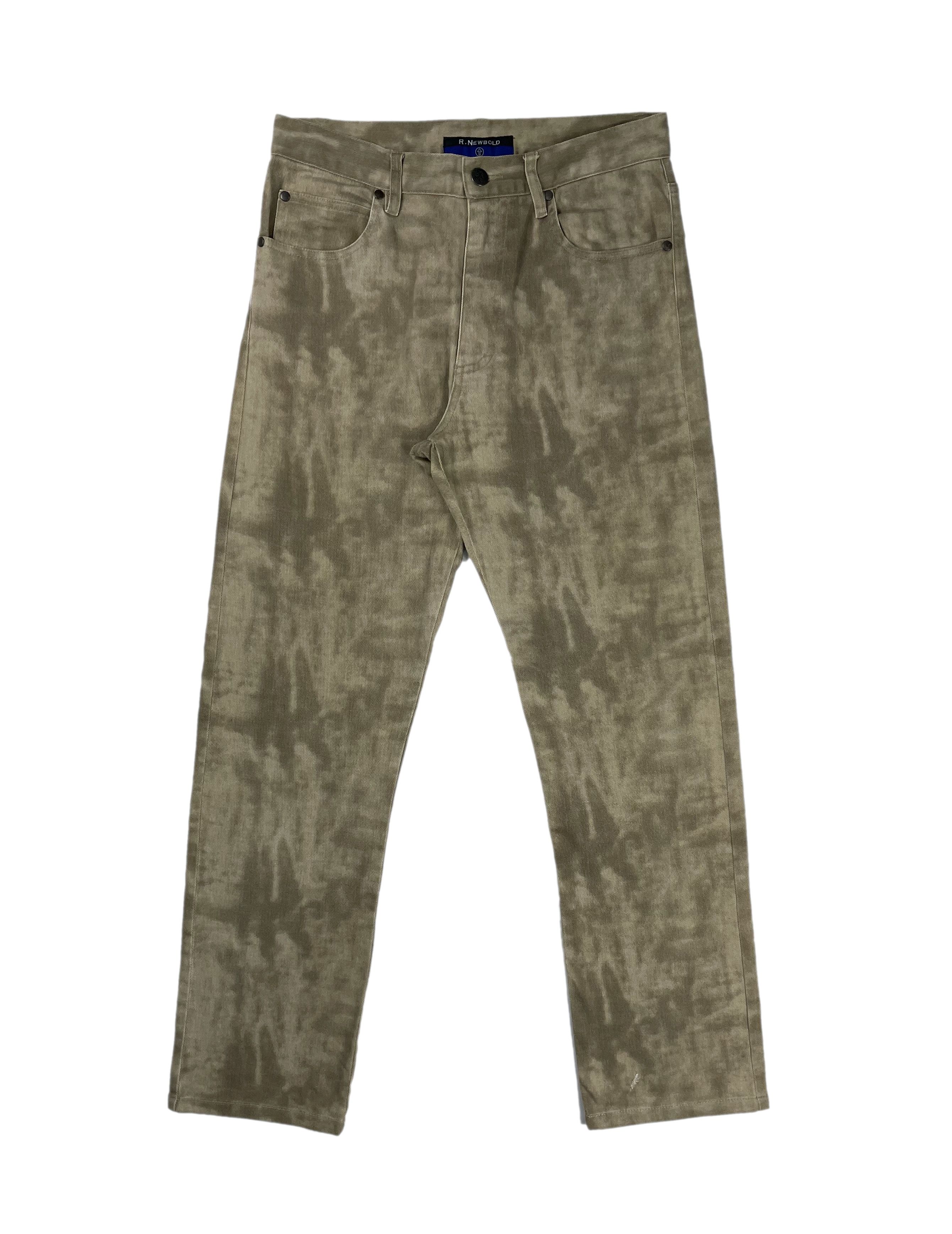 image of Hysteric Glamour x Paul Smith R.newbold Smokey Abstract Kinky Bondage Denim in Light Brown (Size 29
