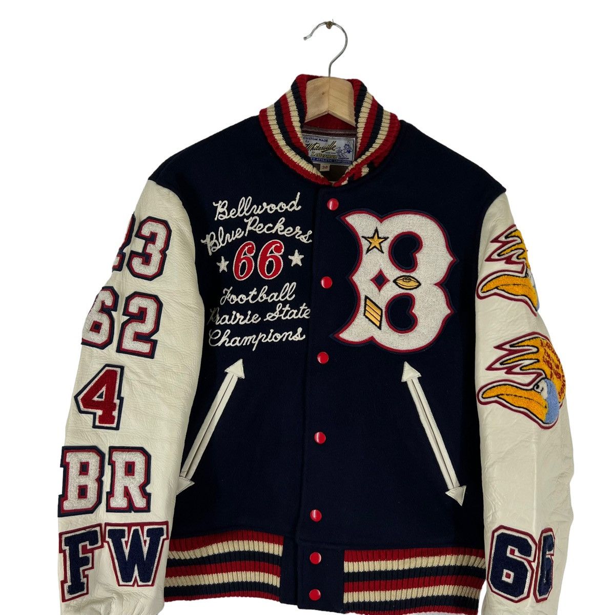 Toyo Enterprises 🔥🔥VINTAGE WHITESVILLE LOONEY TUNER LETTERMAN TOYO ENTERPRISE Size US S / EU 44-46 / 1 - 5 Thumbnail