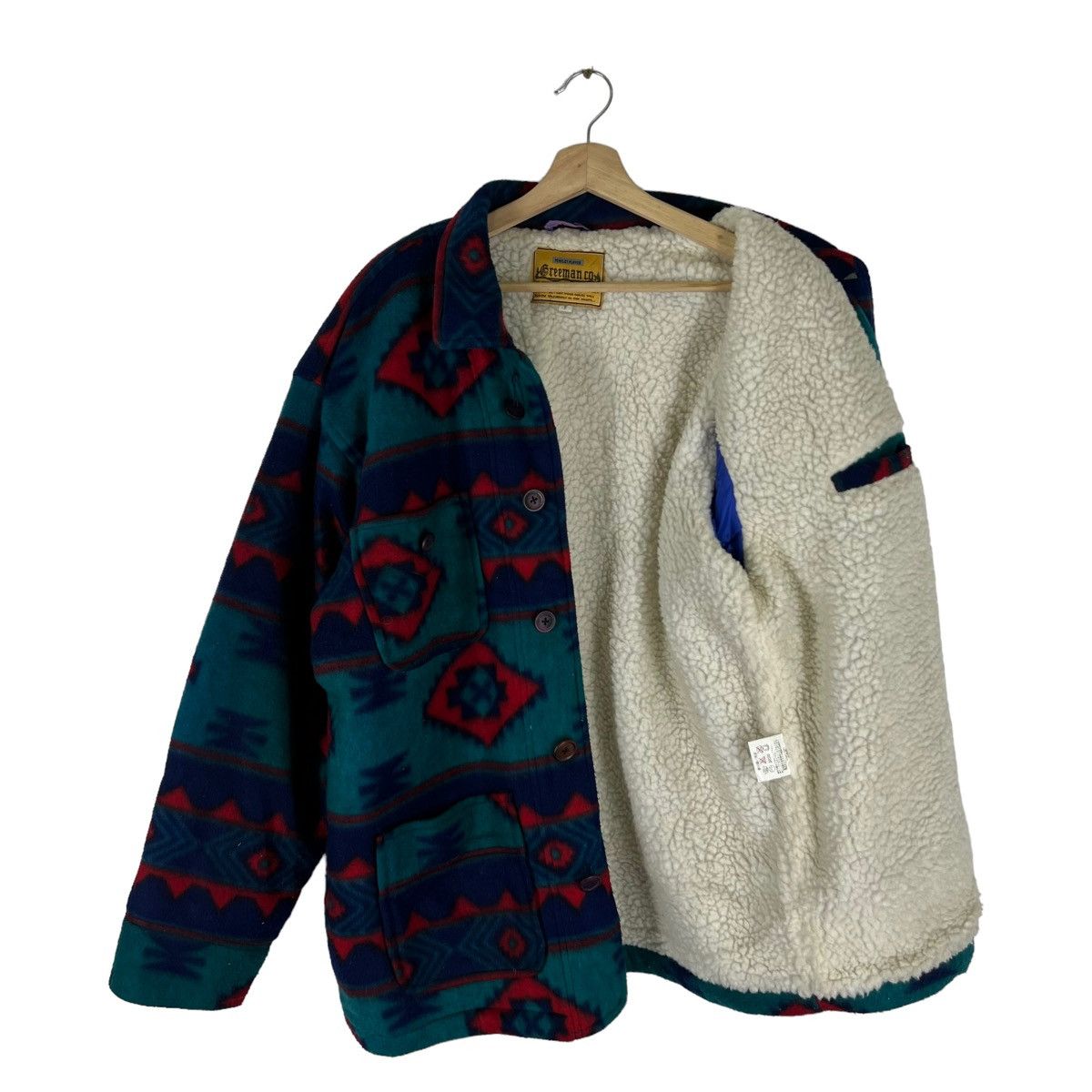 Japanese Brand VINTAGE NAVAJO AZTEC DESIGN GREEMAN.CO JACKET Size US M / EU 48-50 / 2 - 6 Thumbnail