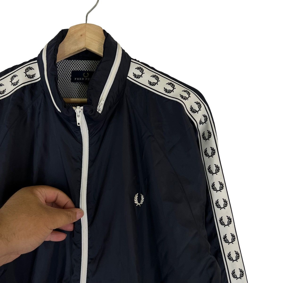 Japanese Brand VINTAGE FRED PERRY SIDE TAPE JACKET JAPAN MADE Size US M / EU 48-50 / 2 - 4 Thumbnail
