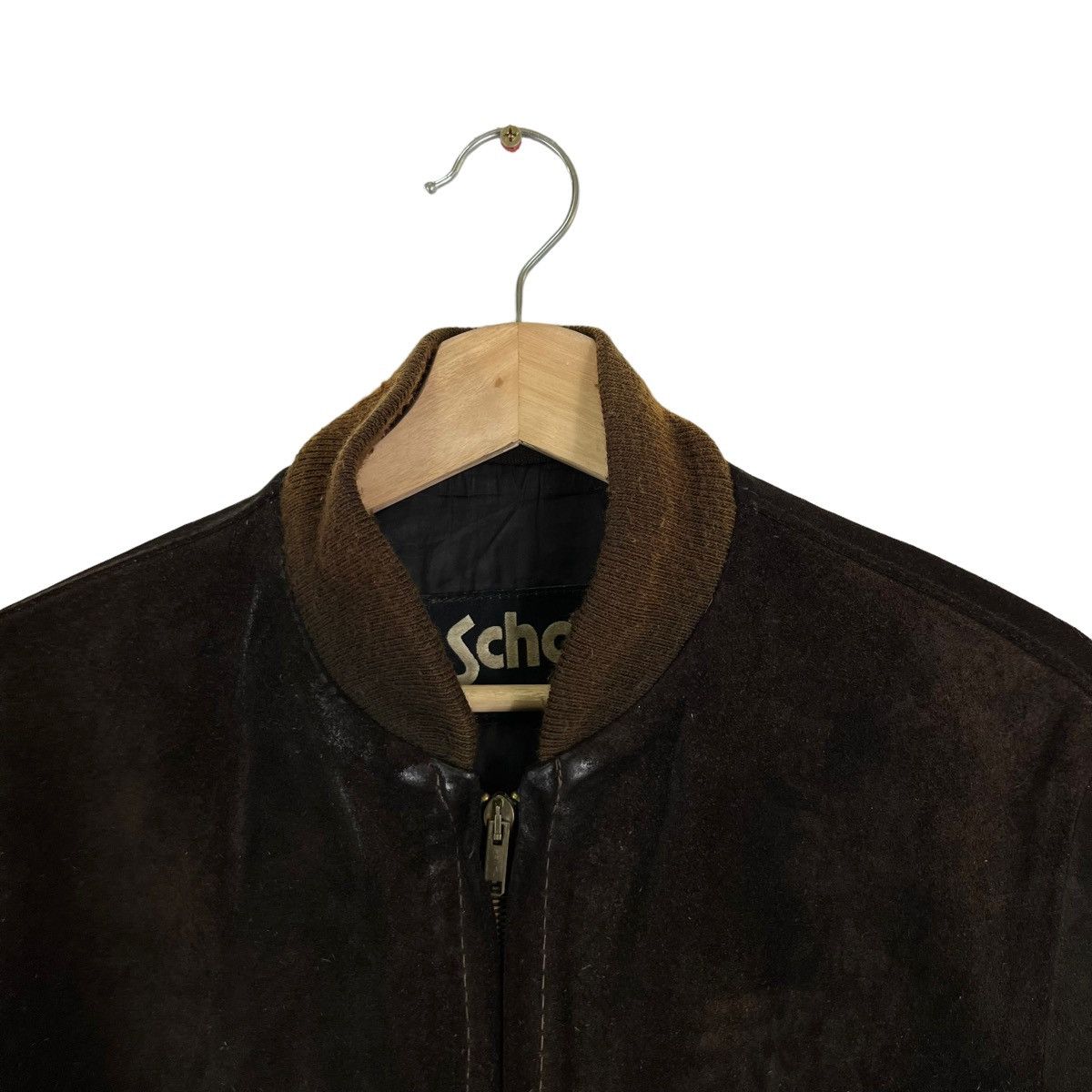 Schott VINTAGE SCHOTT MADE IN USA SUEDE LEATHER JACKET BOMBER STYLE Size US S / EU 44-46 / 1 - 2 Thumbnail