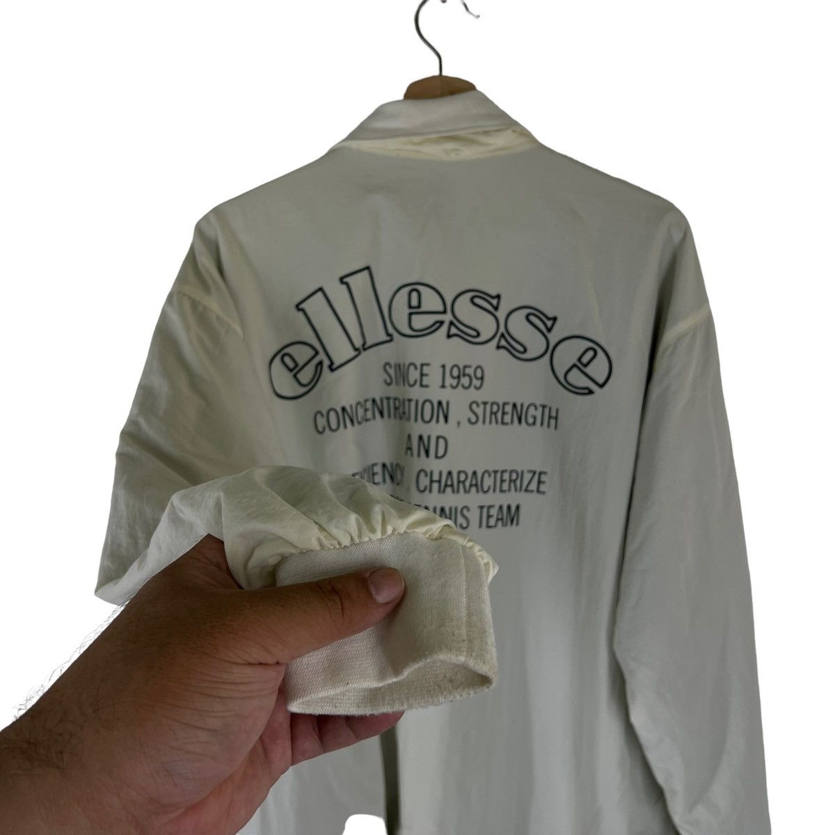 Japanese Brand VINTAGE ELLESSE JAPAN BOMBER JACKET BIG LOGO Size US M / EU 48-50 / 2 - 9 Thumbnail
