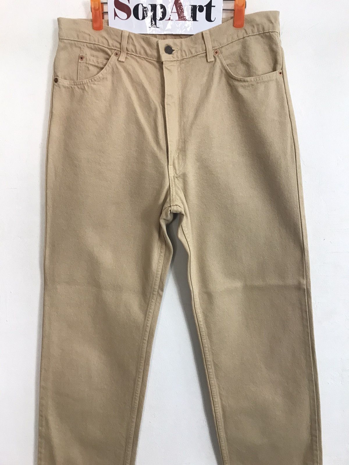 Levi's × Vintage Vintage Levi’s 210 Orange Tab Light Brown Colour Style Size US 34 / EU 50 - 3 Thumbnail