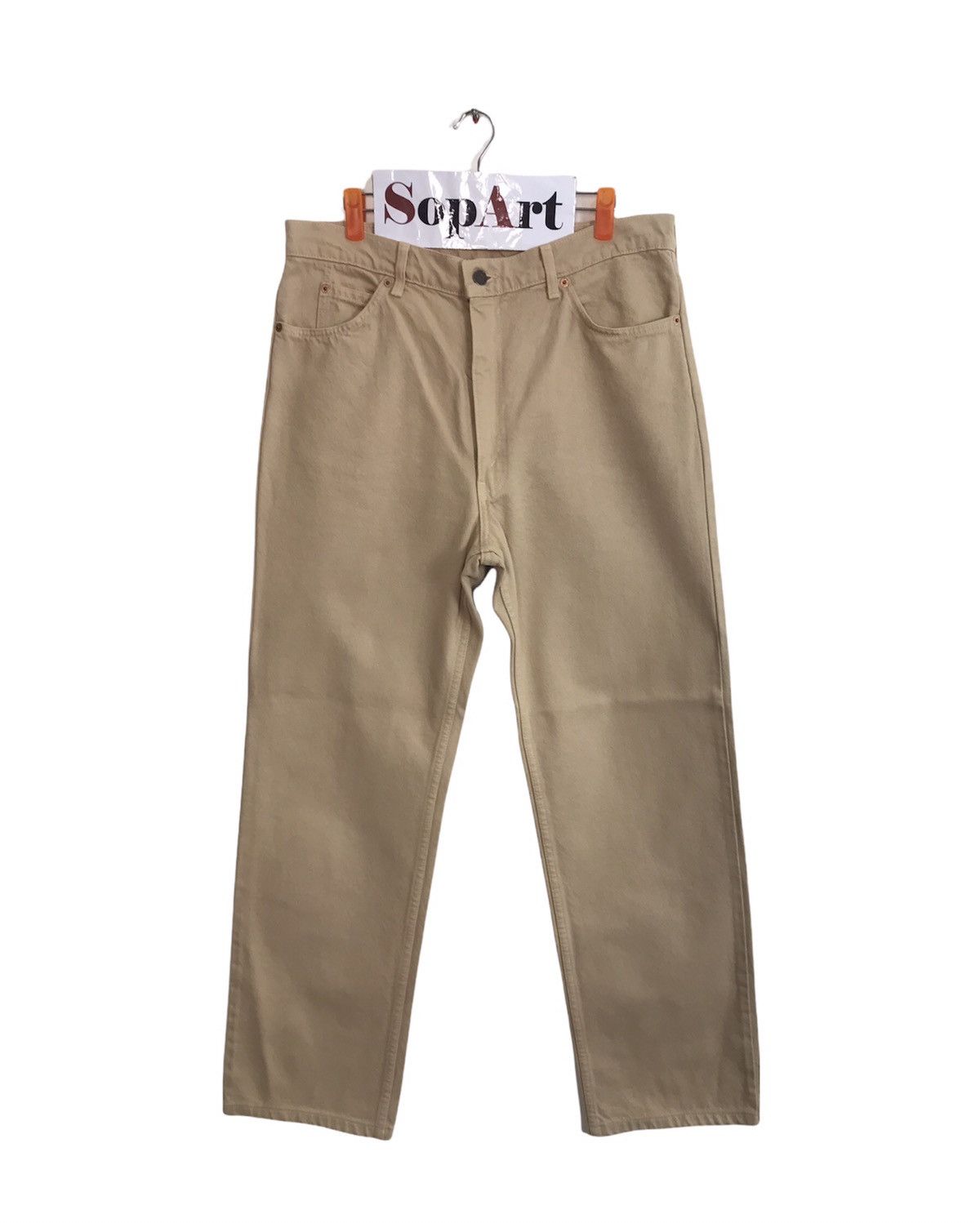 Levi's × Vintage Vintage Levi’s 210 Orange Tab Light Brown Colour Style Size US 34 / EU 50 - 1 Thumbnail