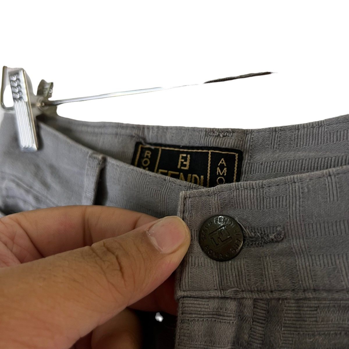 Fendi VINTAGE FENDI MONOGRAM ZUCCA PANTS Size US 26 / EU 42 - 9 Thumbnail