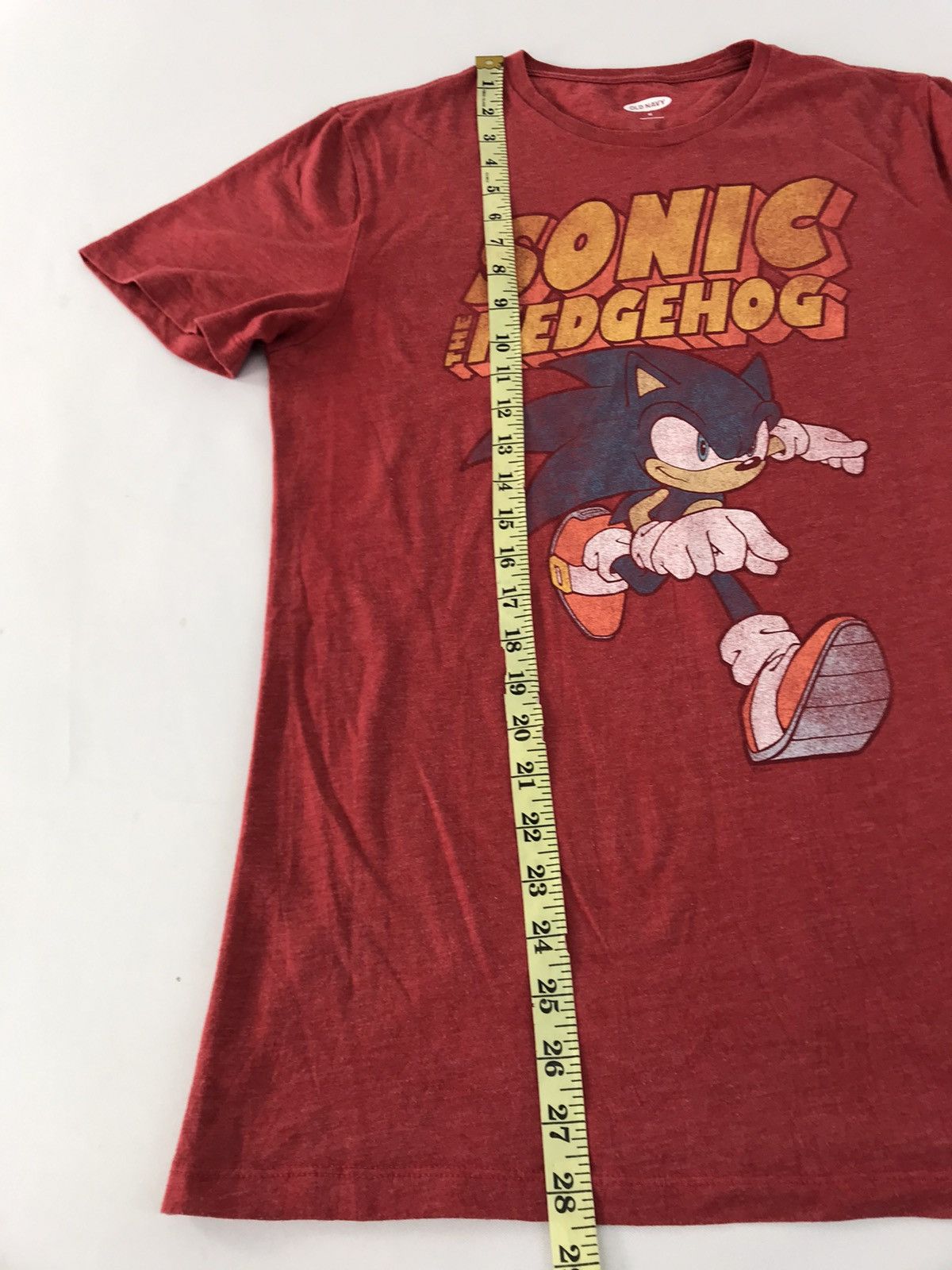 Old Navy Sonic The Hedgehog Japanese Video Game Big Printed Logo Tee Size US M / EU 48-50 / 2 - 9 Thumbnail
