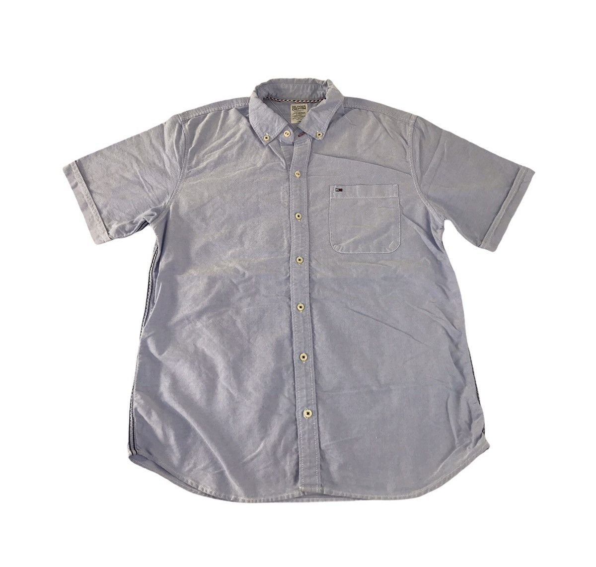 Tommy Hilfiger Tommy Hilfiger Denim Shirt Button Down Single Pocket Size US L / EU 52-54 / 3 - 1 Thumbnail