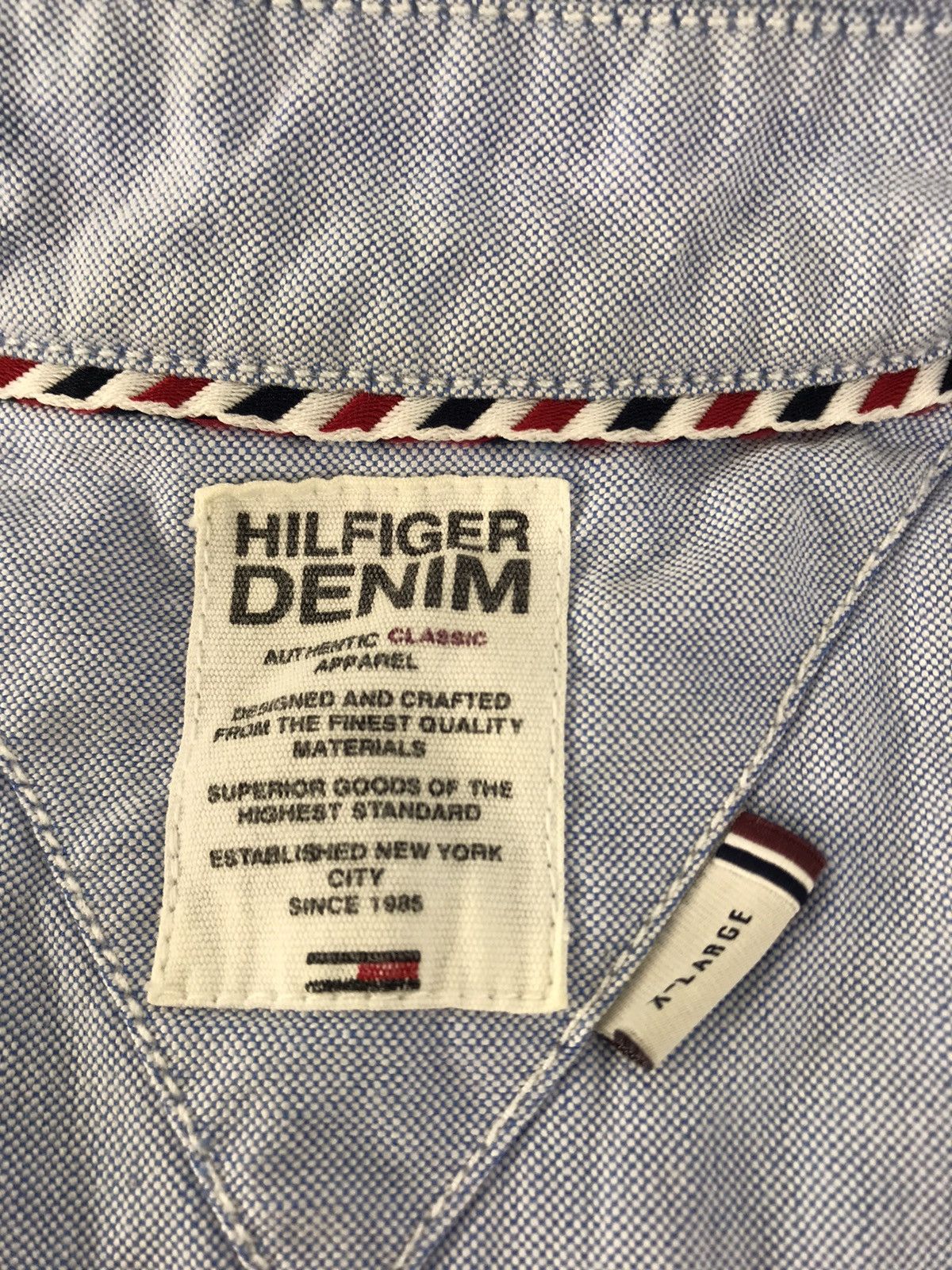 Tommy Hilfiger Tommy Hilfiger Denim Shirt Button Down Single Pocket Size US L / EU 52-54 / 3 - 6 Thumbnail