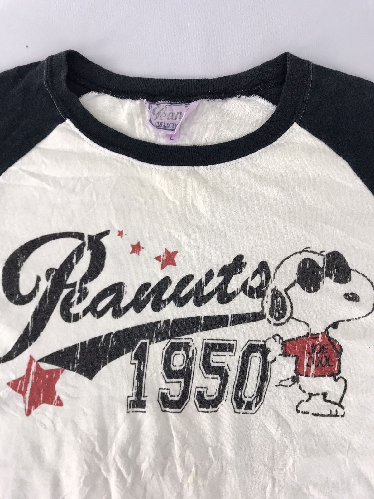 Japanese Brand Peanuts Collection 1950 Famous Comic Strip Raglan Size L / US 10 / IT 46 - 3 Thumbnail