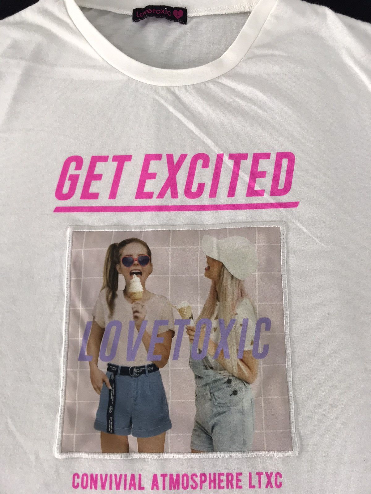 Japanese Brand Love Toxic Get Excited Box Girl Logo Tee Size M / US 6-8 / IT 42-44 - 2 Thumbnail