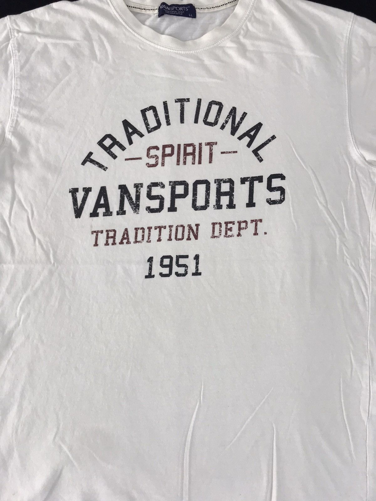 Japanese Brand Vansport Traditional Spirit 1951 Spell Out Tee Size US M / EU 48-50 / 2 - 2 Thumbnail
