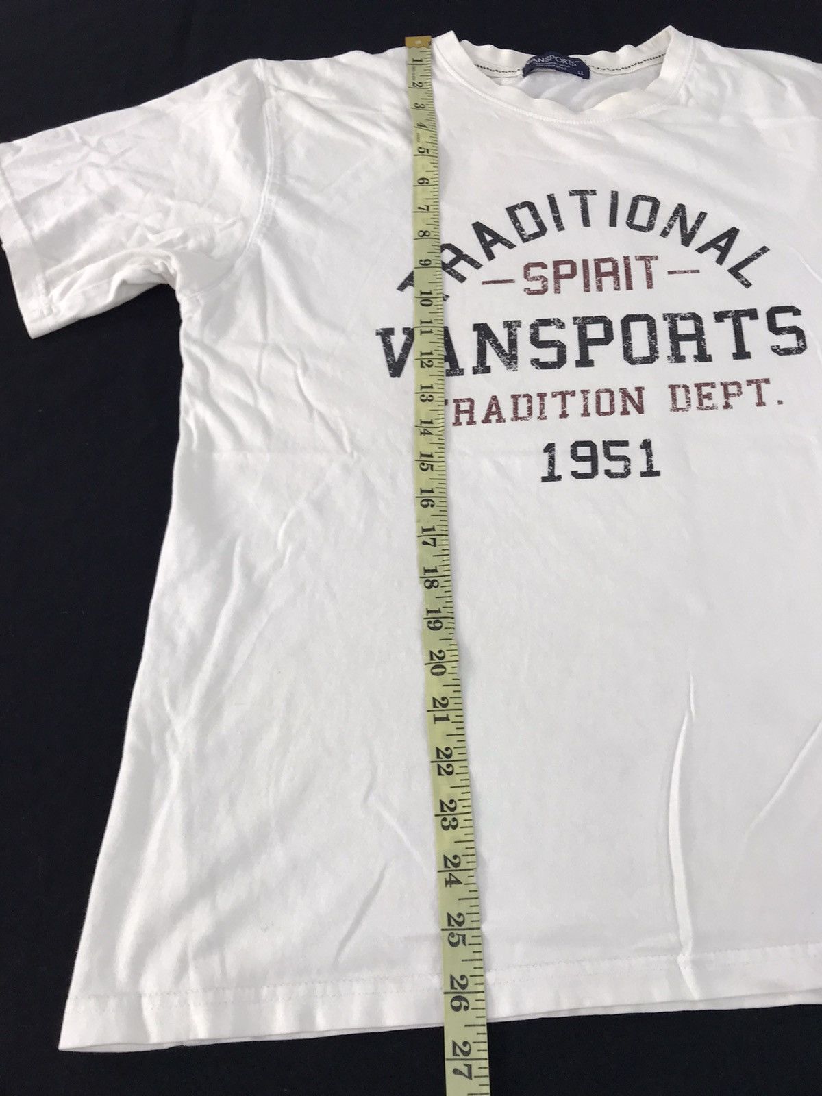Japanese Brand Vansport Traditional Spirit 1951 Spell Out Tee Size US M / EU 48-50 / 2 - 7 Thumbnail