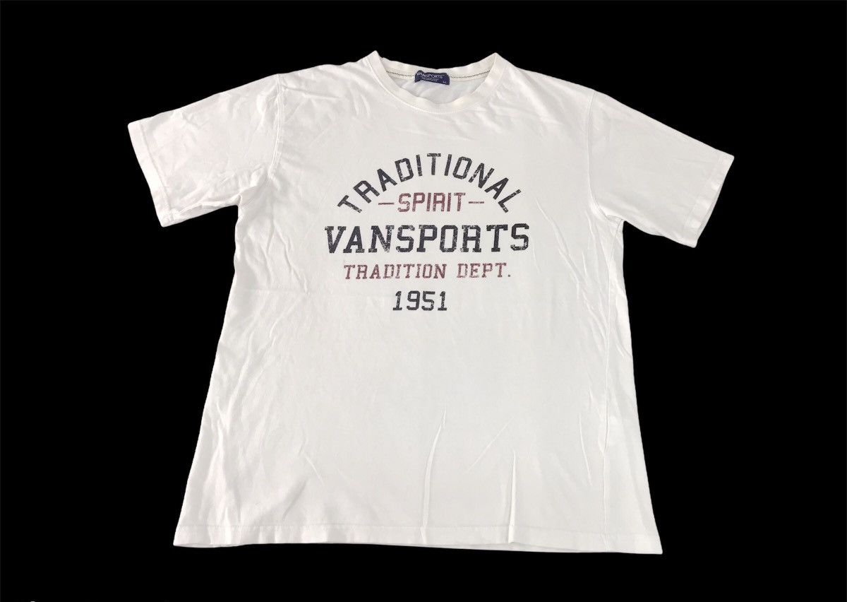 Japanese Brand Vansport Traditional Spirit 1951 Spell Out Tee Size US M / EU 48-50 / 2 - 1 Thumbnail