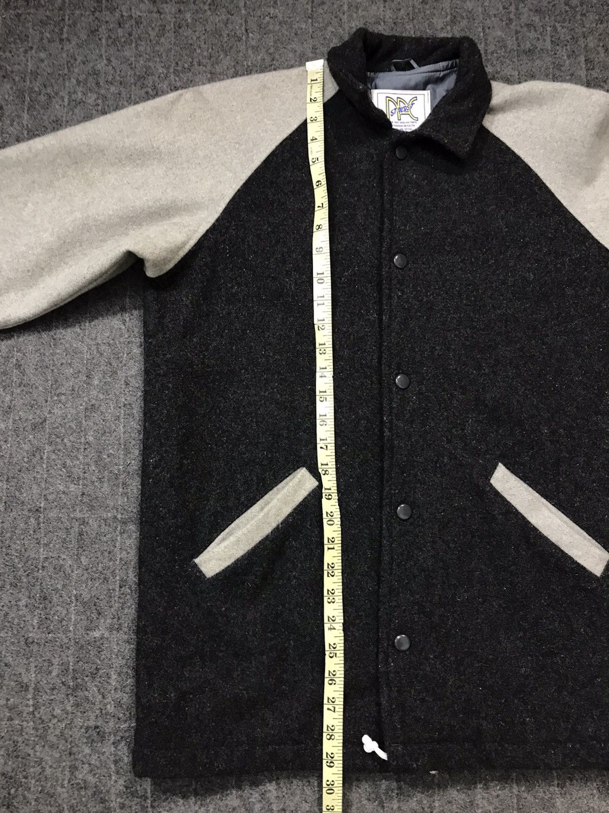Japanese Brand Vtg Varsity Jacket Nac Stylest Long Snap Button Design Size US L / EU 52-54 / 3 - 14 Thumbnail
