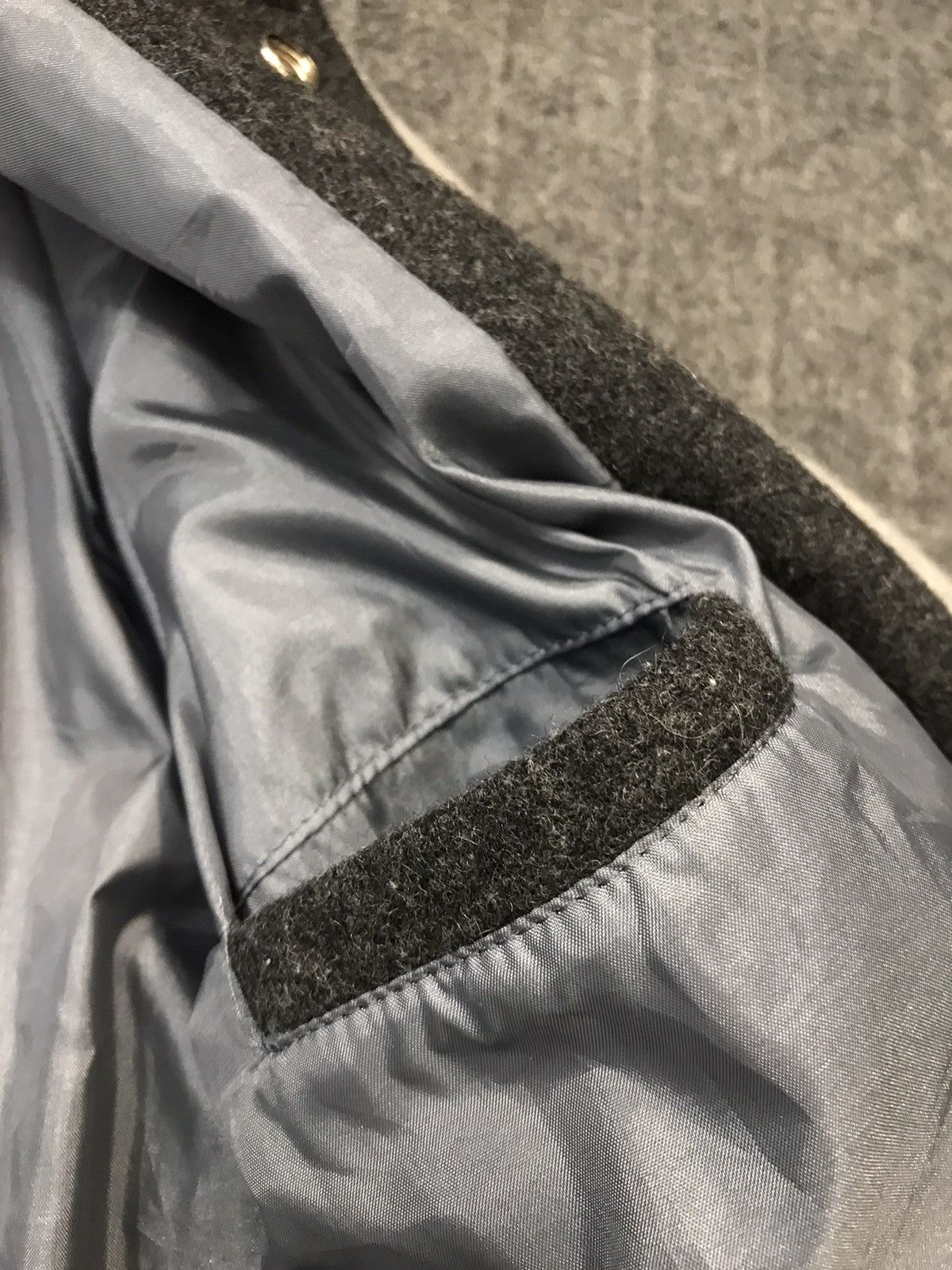 Japanese Brand Vtg Varsity Jacket Nac Stylest Long Snap Button Design Size US L / EU 52-54 / 3 - 12 Thumbnail