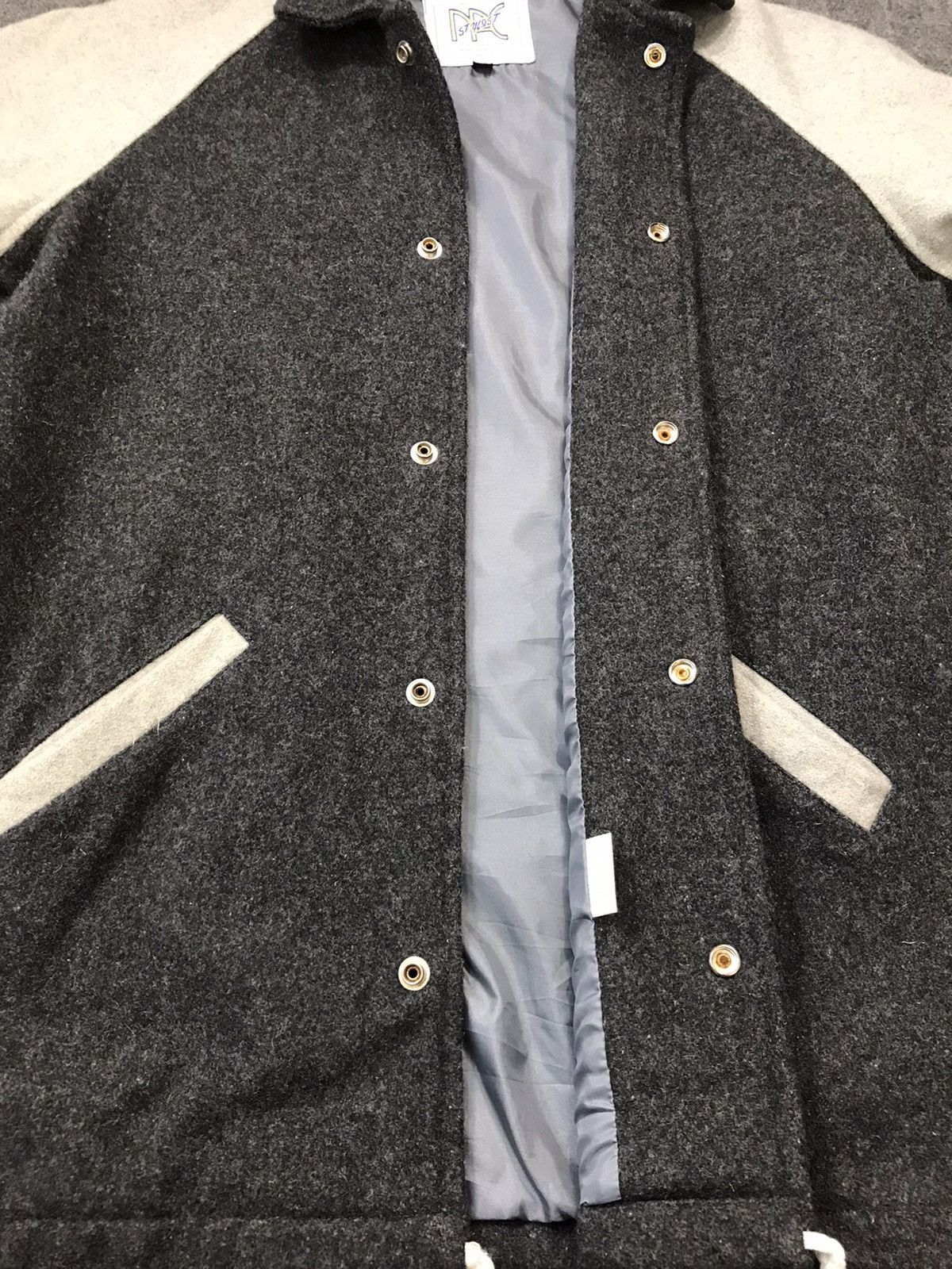 Japanese Brand Vtg Varsity Jacket Nac Stylest Long Snap Button Design Size US L / EU 52-54 / 3 - 7 Thumbnail