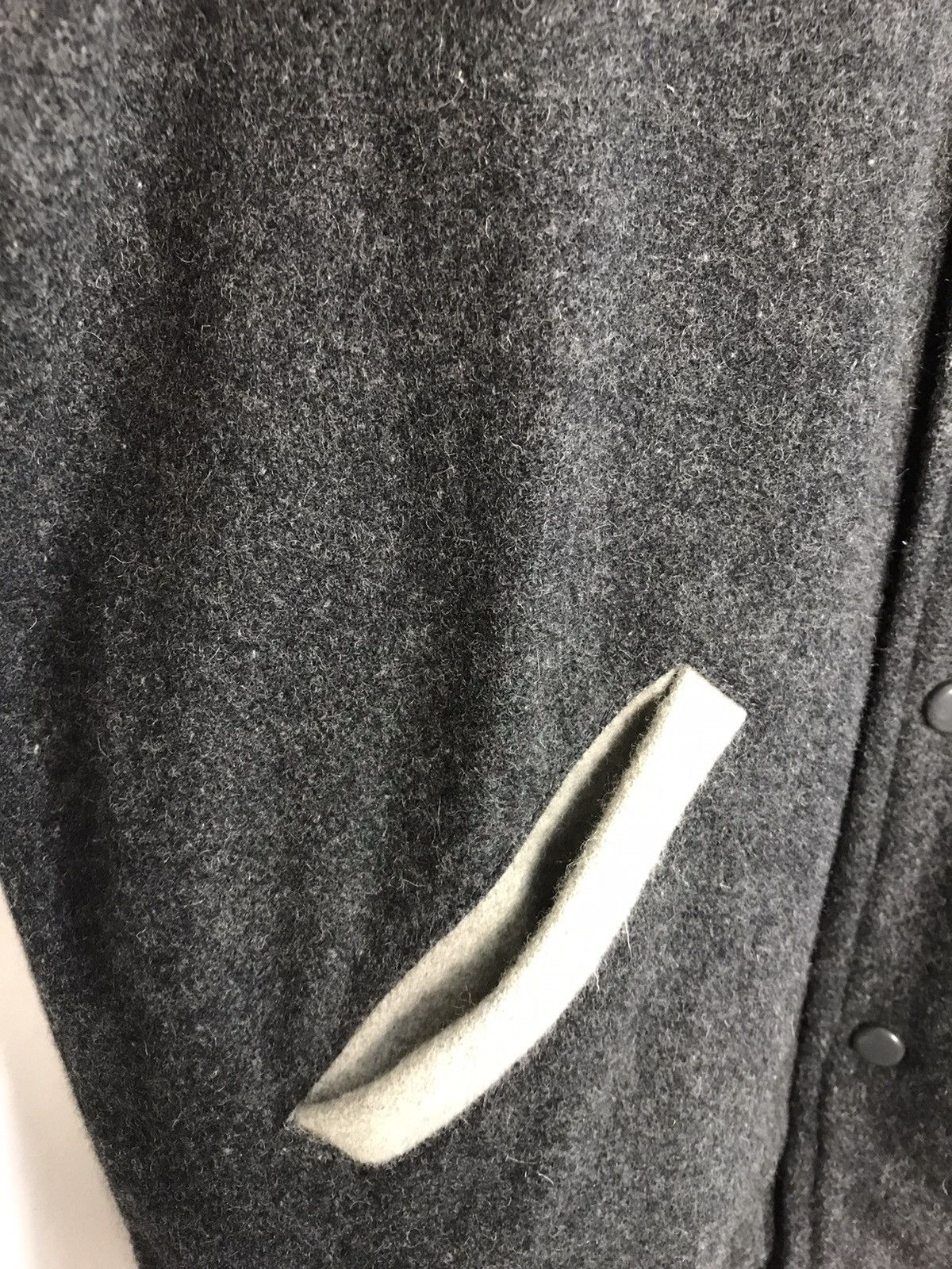 Japanese Brand Vtg Varsity Jacket Nac Stylest Long Snap Button Design Size US L / EU 52-54 / 3 - 6 Thumbnail