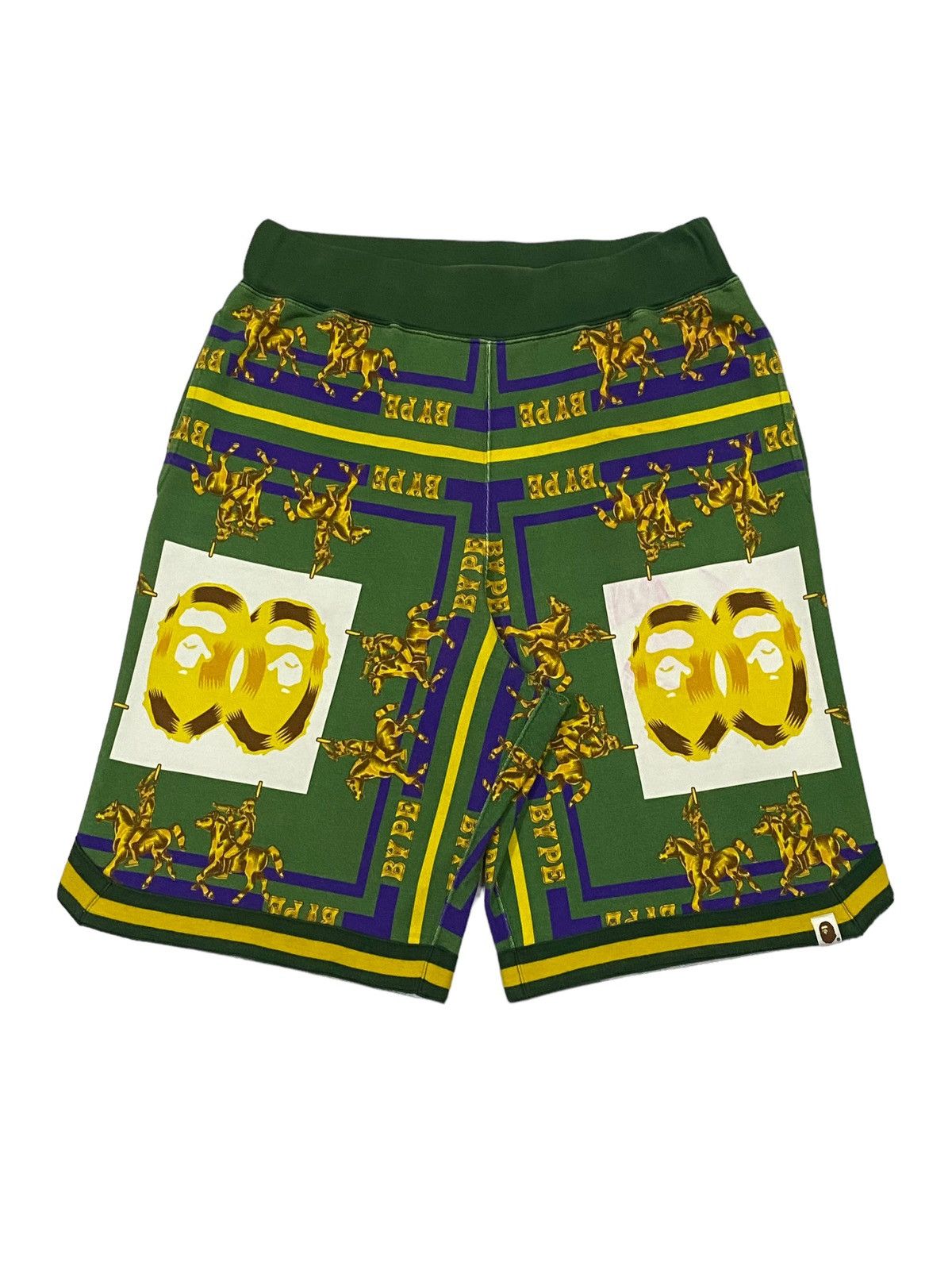 Bape Double Ape Head Sweat Shorts Size US 32 / EU 48 - 1 Thumbnail