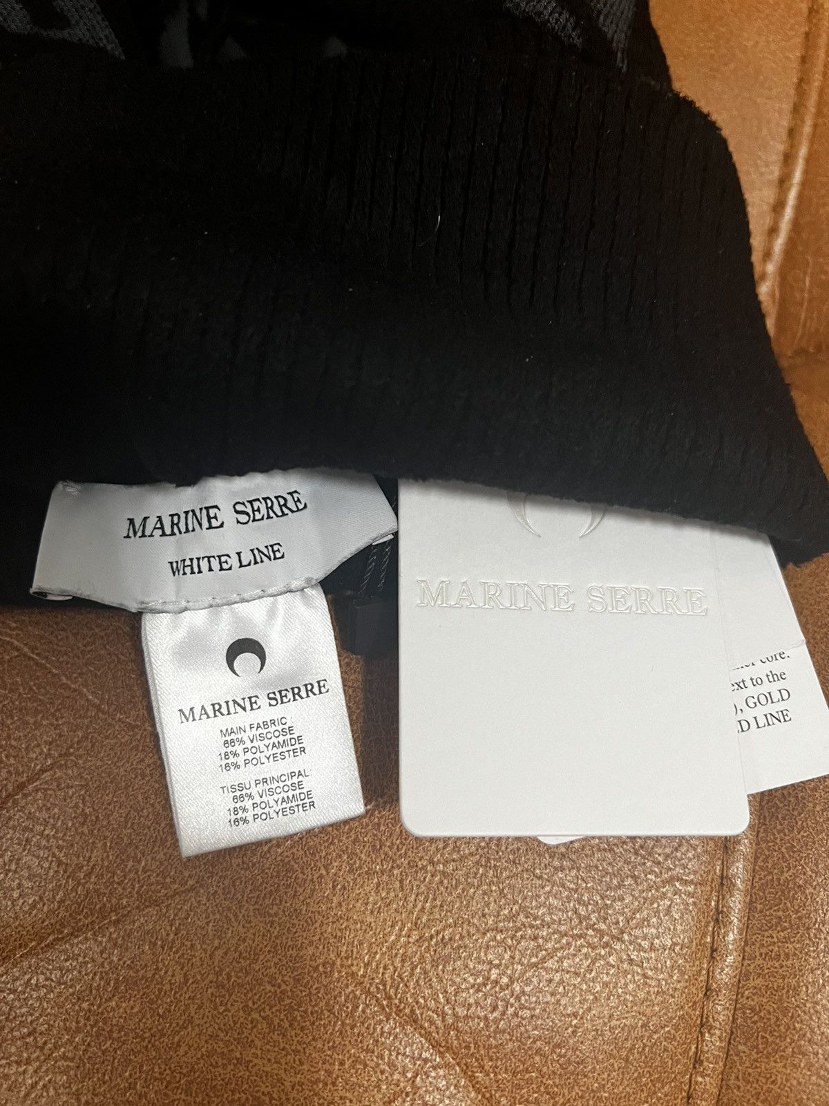 Marine Serre Textured knit moon lozenge balaclava Size ONE SIZE - 7 Thumbnail