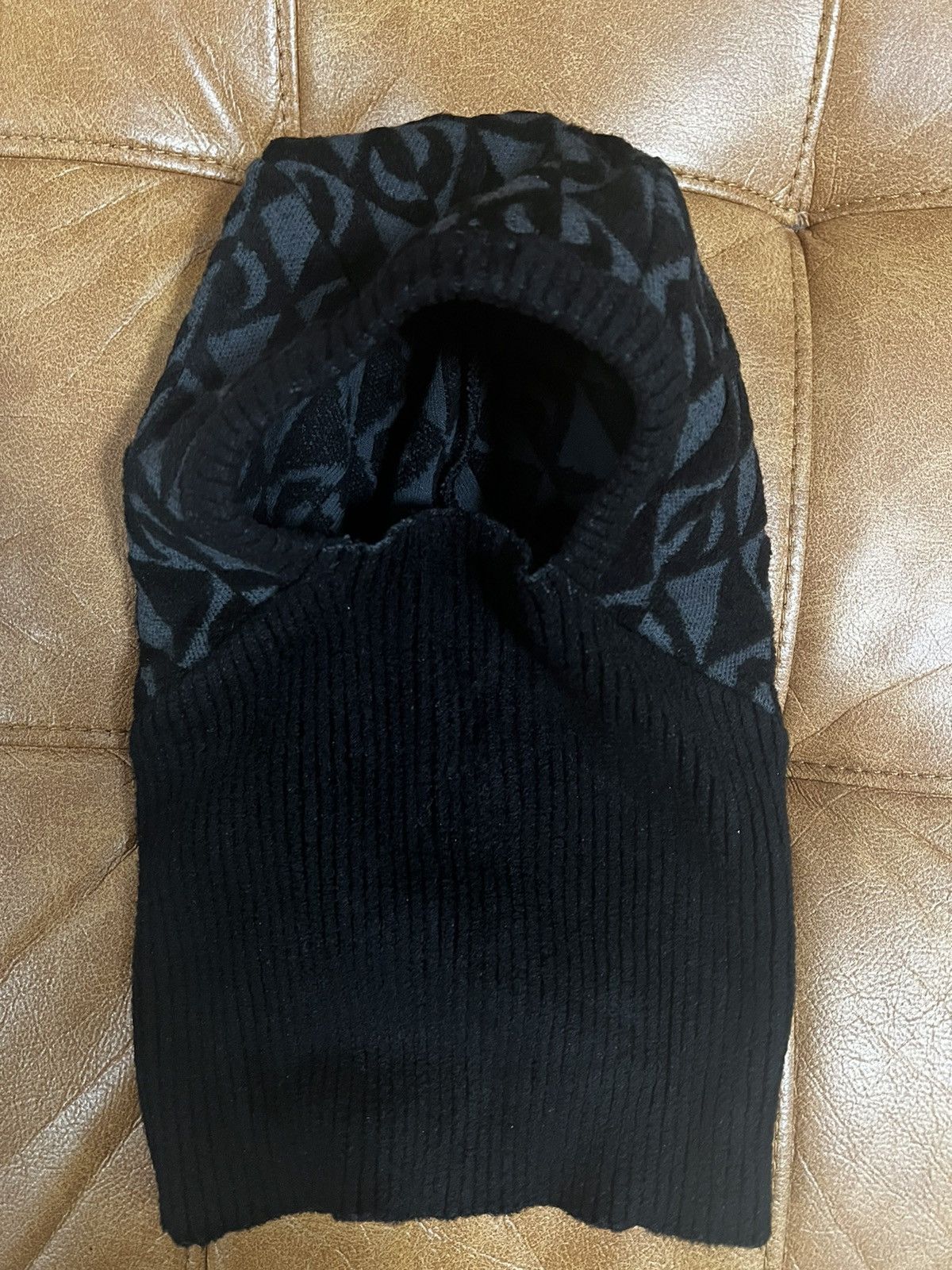 Marine Serre Textured knit moon lozenge balaclava Size ONE SIZE - 10 Thumbnail