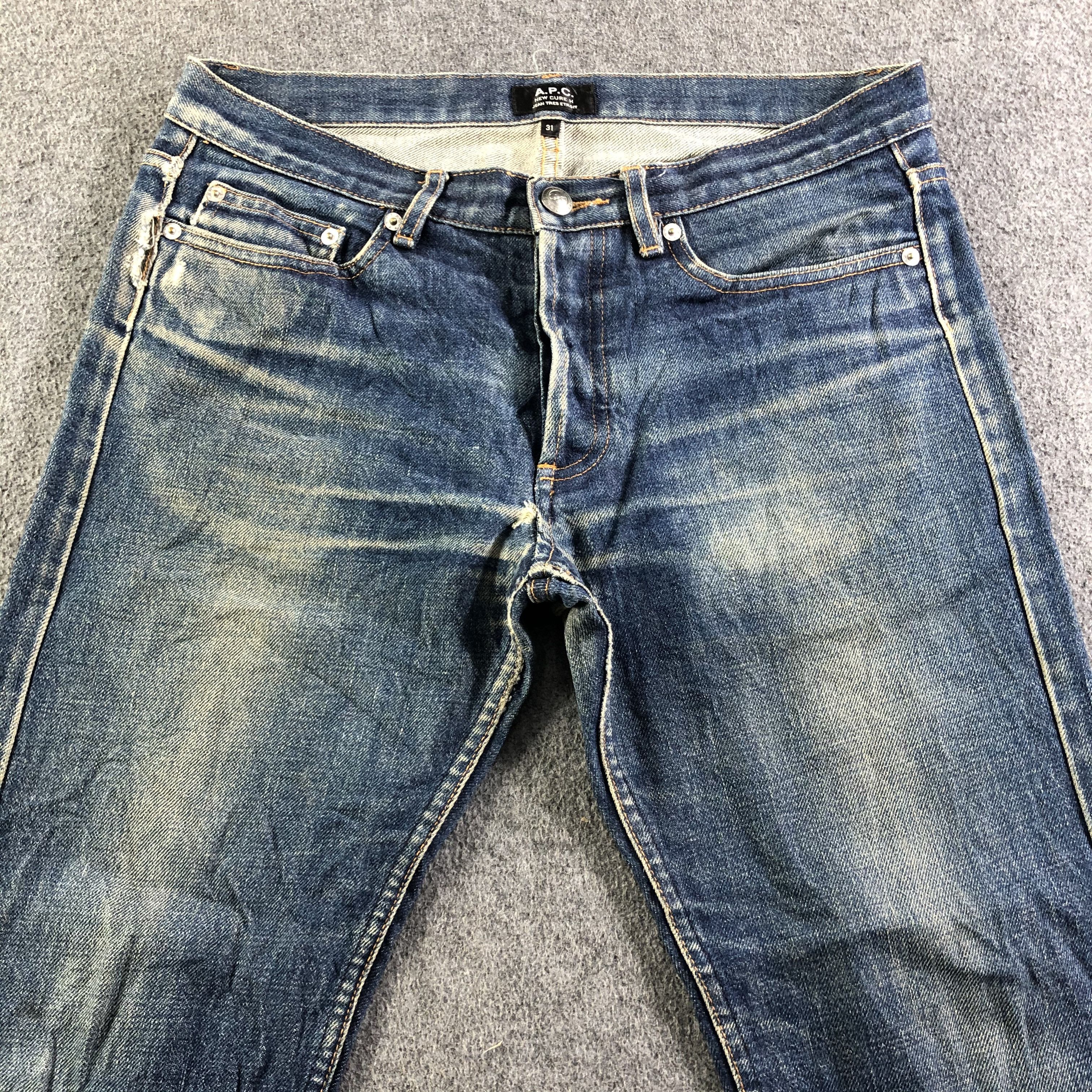 A.P.C. × Vintage Vintage Blue Wash A.P.C. Jeans-J3950 Size US 33 - 3 Thumbnail