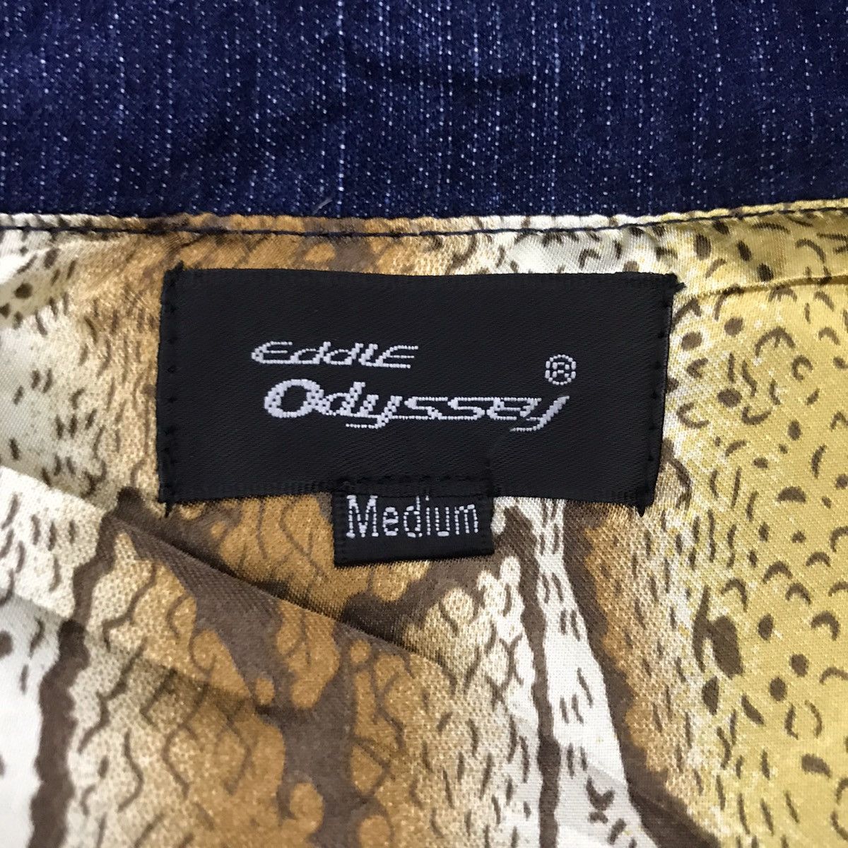 Vintage EDDIE ODYSSEY Embroidered Jeans Jacket Full Zipper Size US M / EU 48-50 / 2 - 7 Thumbnail