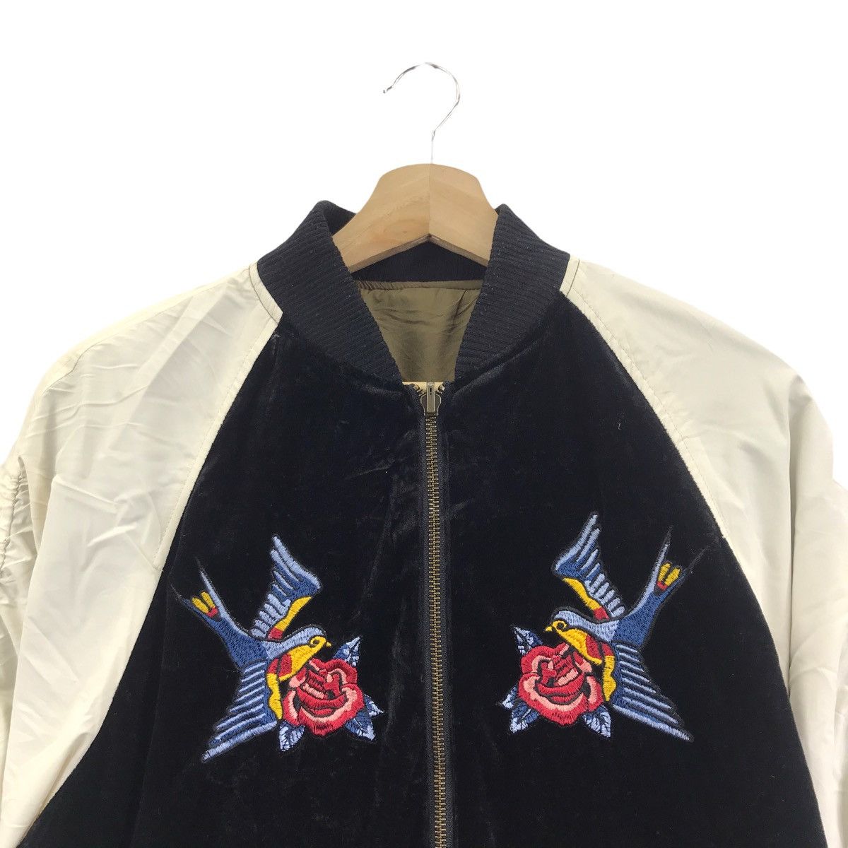 Other E HYPHENWORLD GALLERY Haru Reversible Sukajan Bird Flower Size US M / EU 48-50 / 2 - 2 Thumbnail