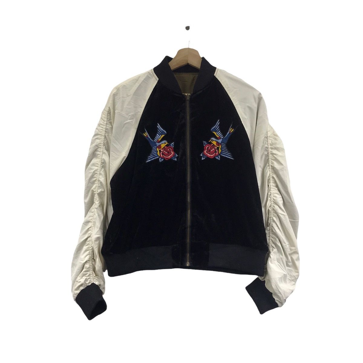 Other E HYPHENWORLD GALLERY Haru Reversible Sukajan Bird Flower Size US M / EU 48-50 / 2 - 1 Thumbnail